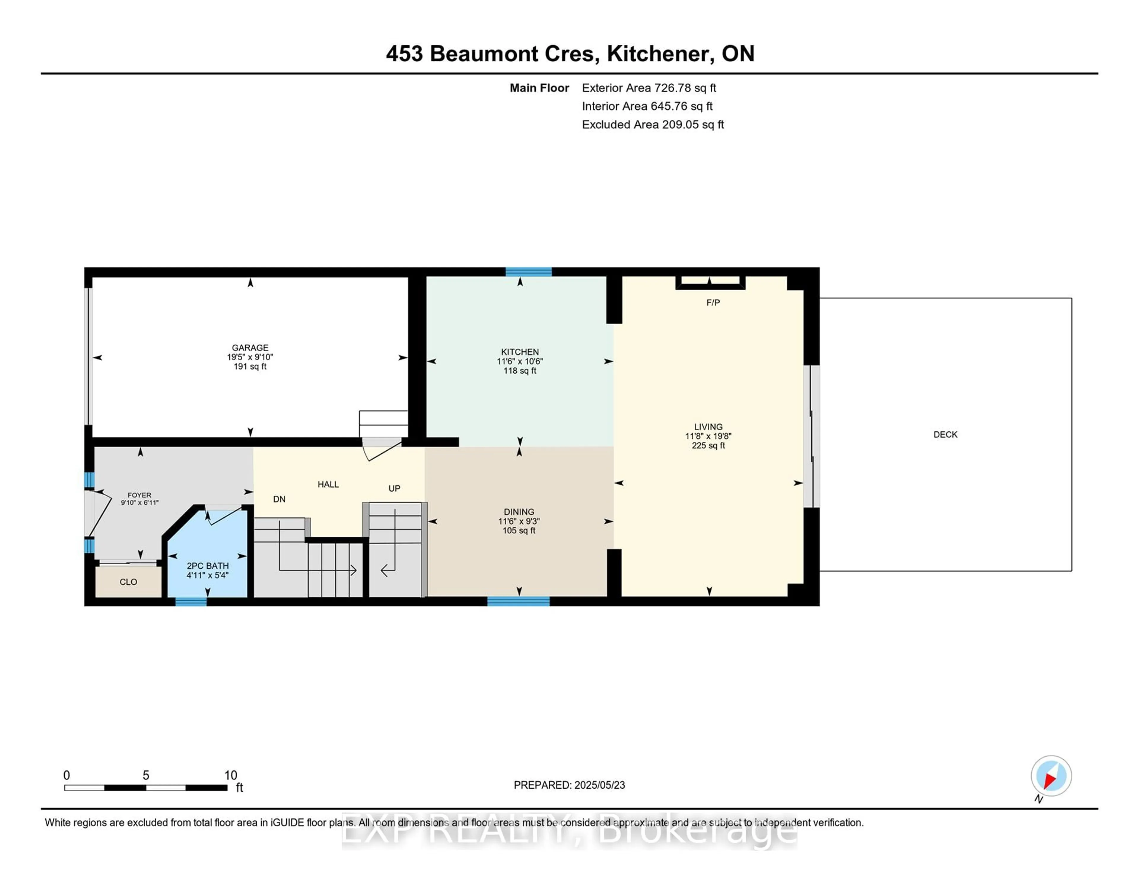 Floor plan for 453 Beaumont Cres, Kitchener Ontario N2A 0C4