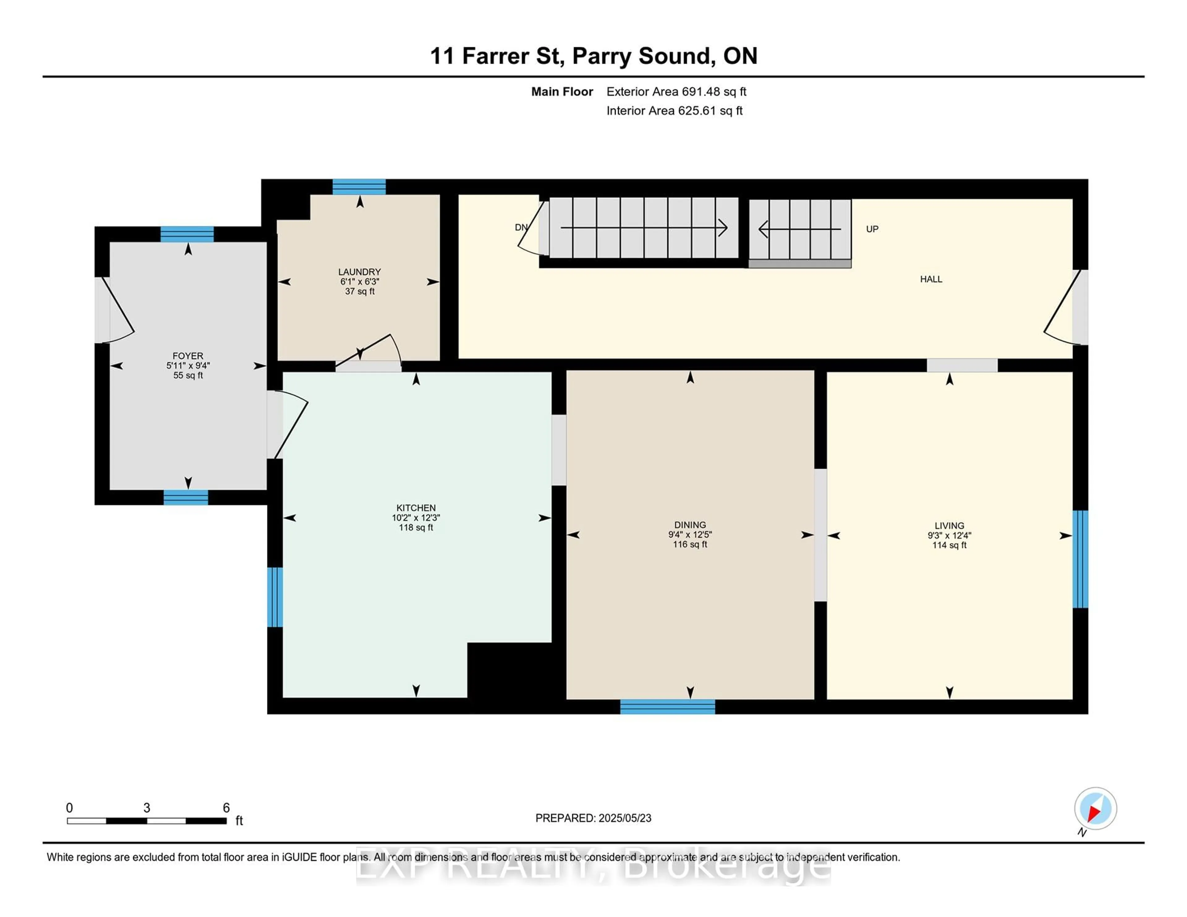 Floor plan for 11 Farrer St, Parry Sound Ontario P2A 1K7