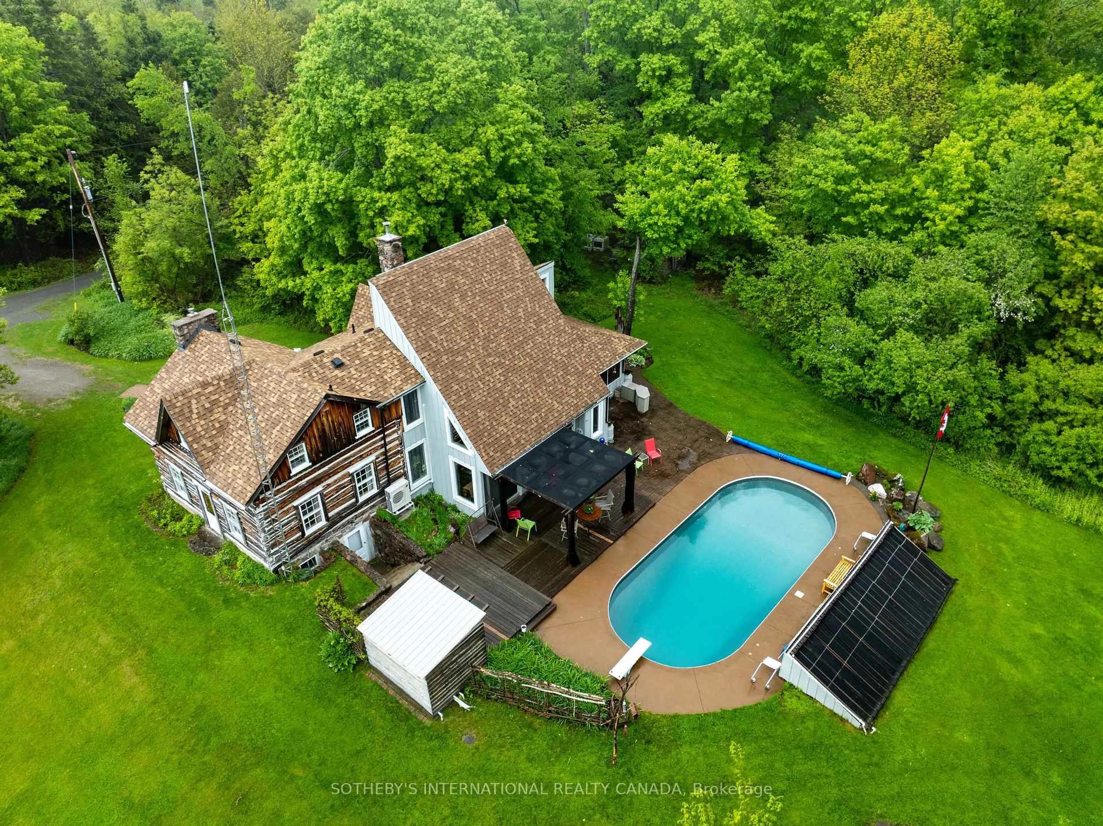 A pic from outside/outdoor area/front of a property/back of a property/a pic from drone, water/lake/river/ocean view for 1824 County Rd 46, Havelock-Belmont-Methuen Ontario K0L 1Z0