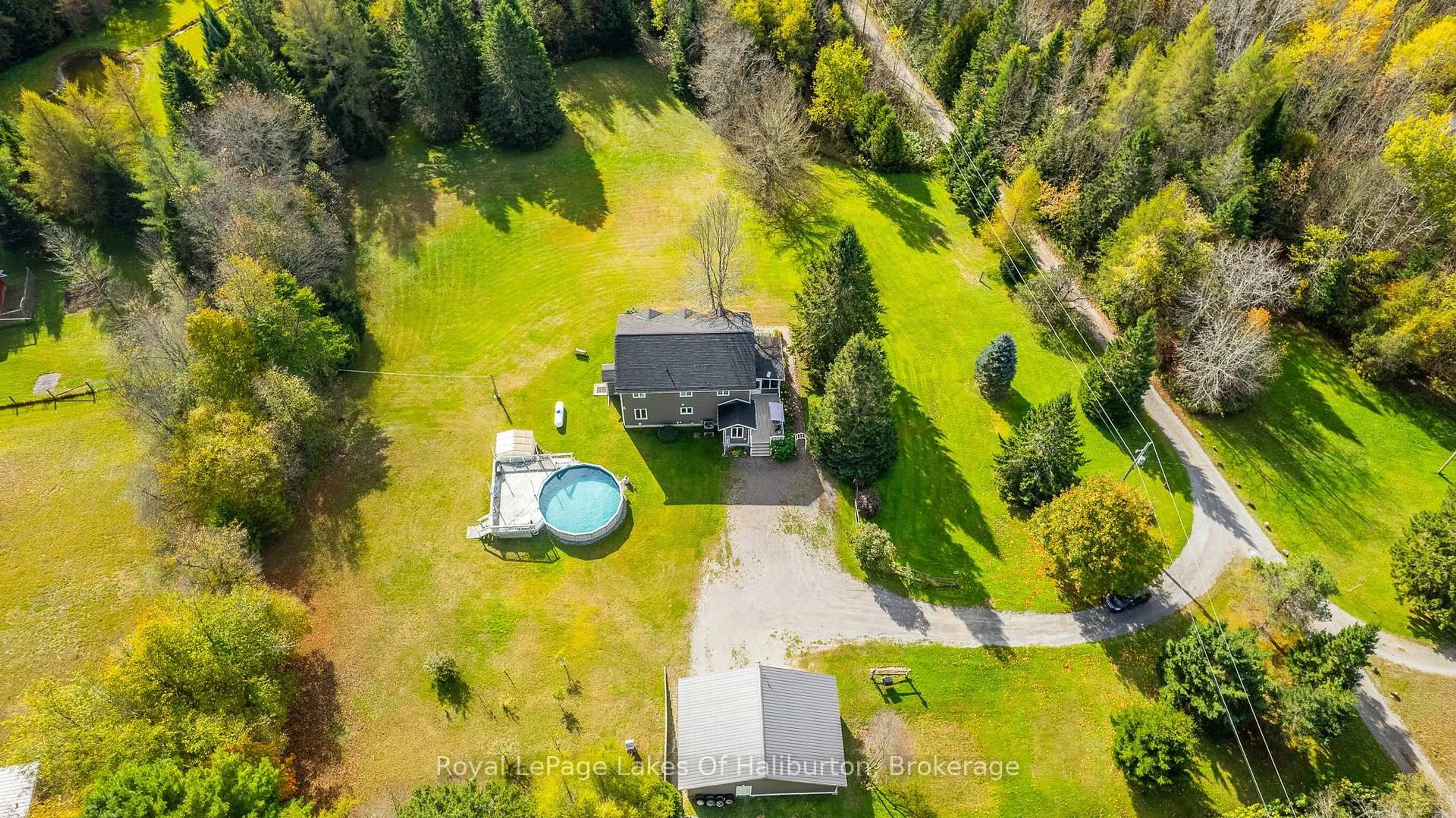 A pic from outside/outdoor area/front of a property/back of a property/a pic from drone, unknown for 24 FIRE ROUTE 369 N/A, Trent Lakes Ontario K0M 2A0