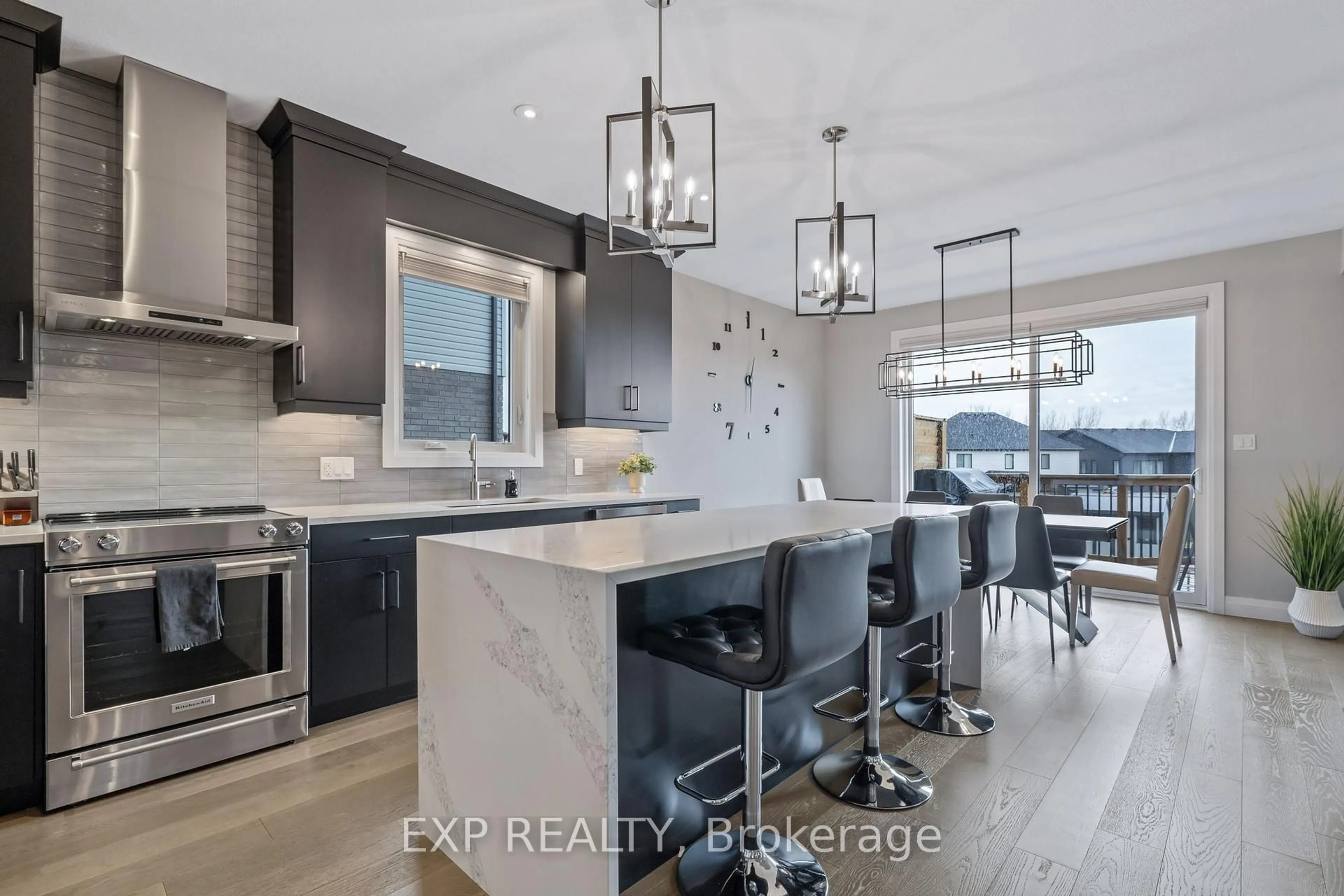 Open concept kitchen, ceramic/tile floor for 29 Locky Lane, Middlesex Centre Ontario N0L 1R0