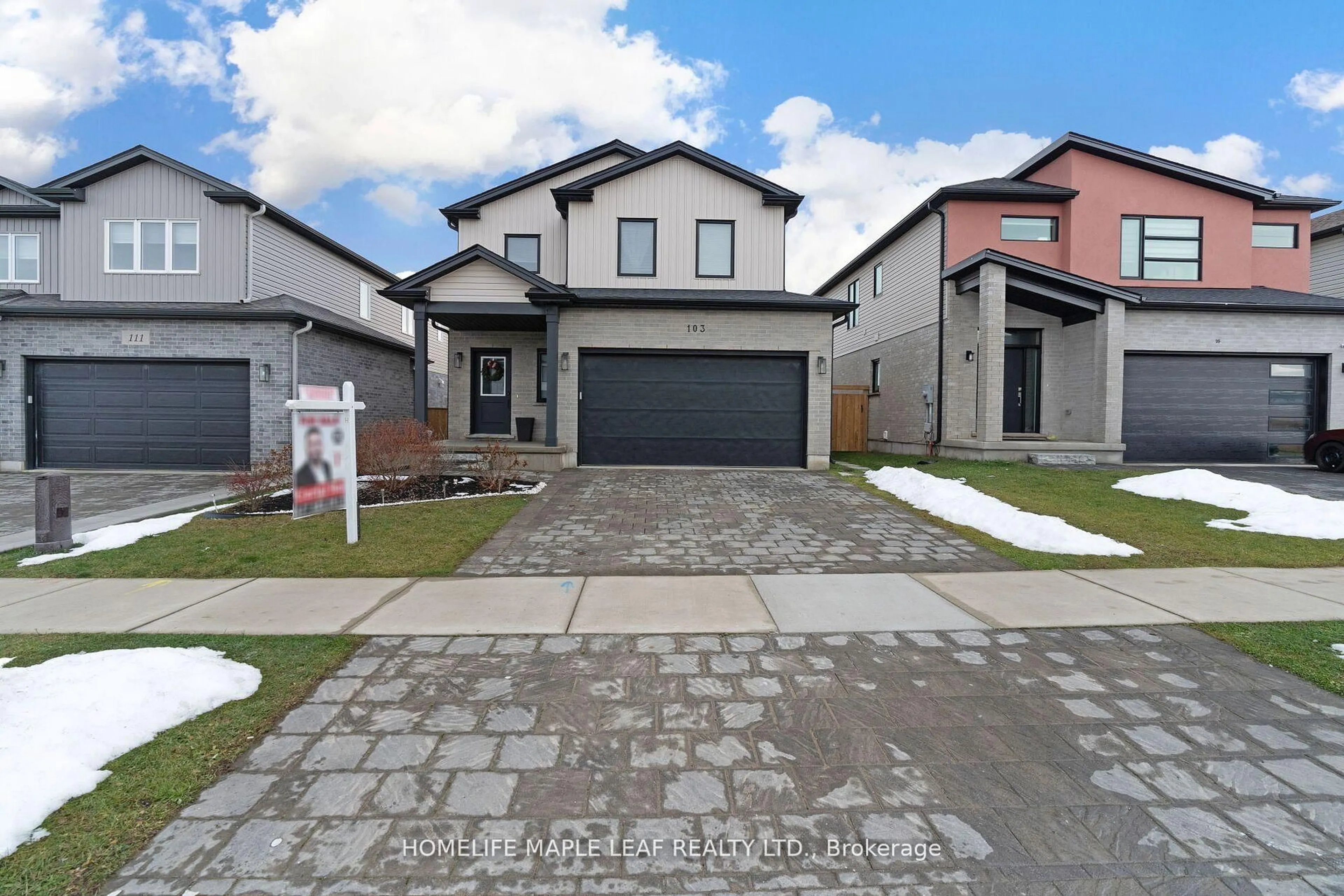 A pic from outside/outdoor area/front of a property/back of a property/a pic from drone, street for 103 Middleton Ave, London South Ontario N6L 1K3