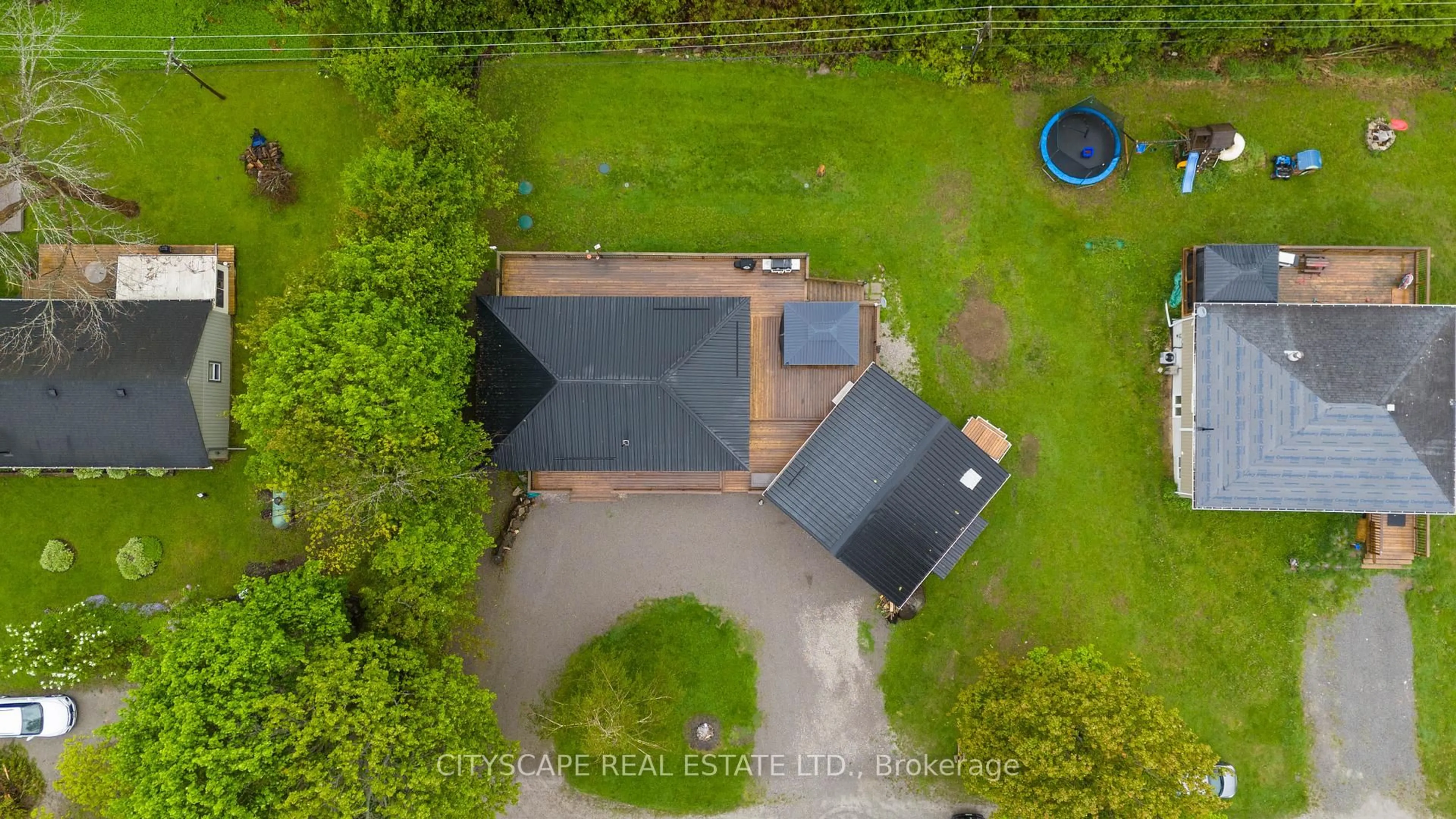 A pic from outside/outdoor area/front of a property/back of a property/a pic from drone, unknown for 20 Robins Lane, Kawartha Lakes Ontario L0K 1W0