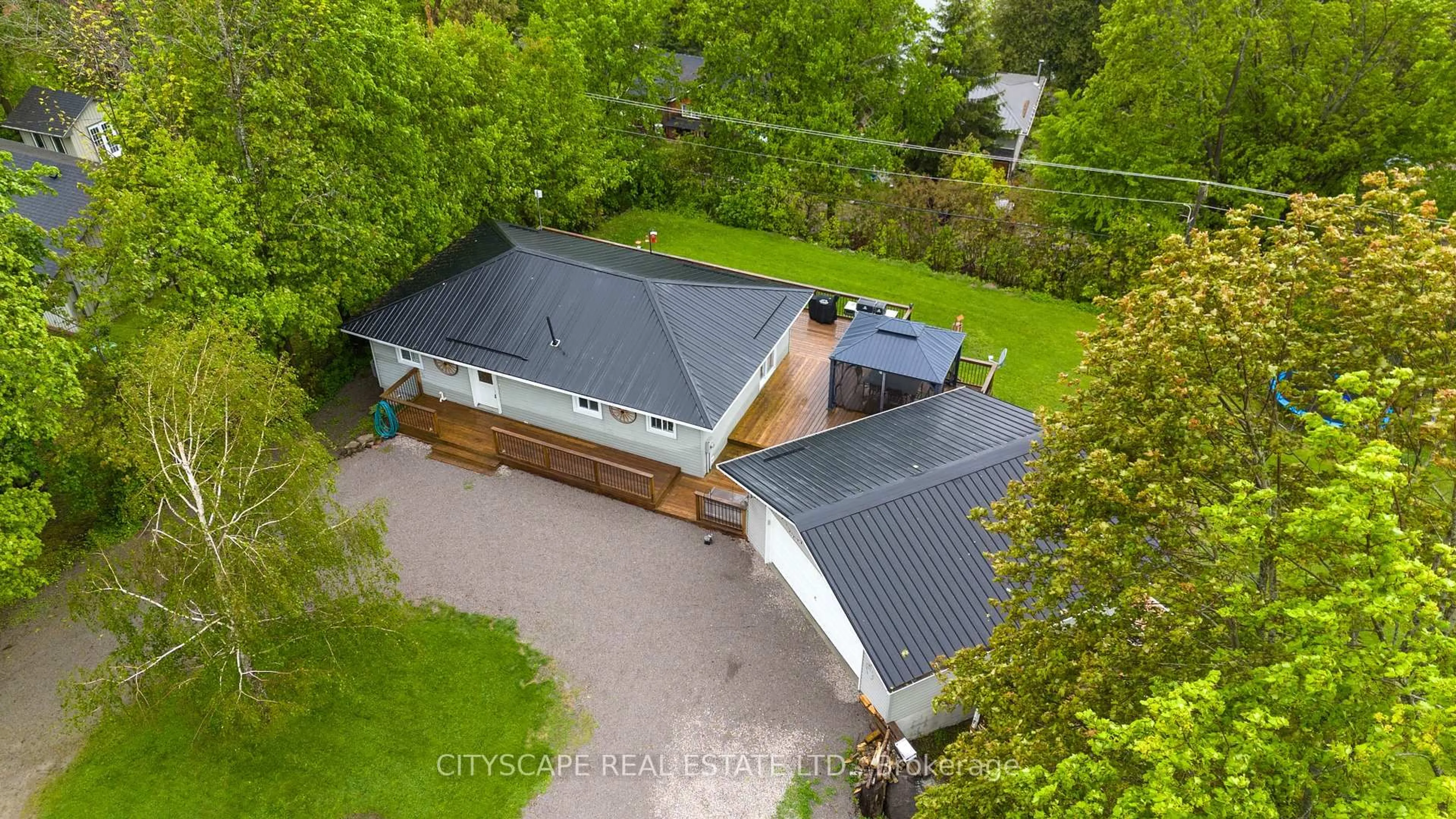 A pic from outside/outdoor area/front of a property/back of a property/a pic from drone, building for 20 Robins Lane, Kawartha Lakes Ontario L0K 1W0