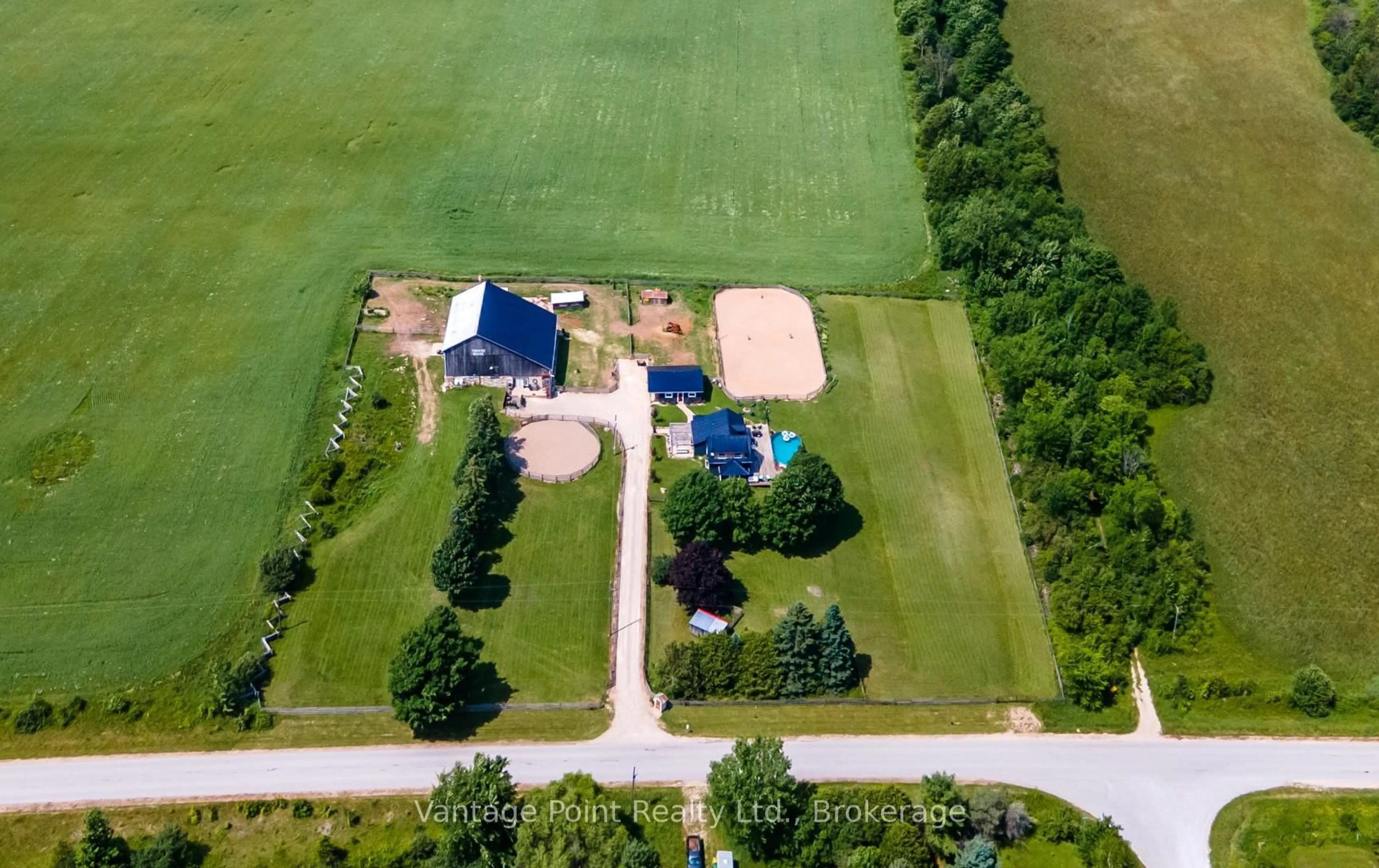 A pic from outside/outdoor area/front of a property/back of a property/a pic from drone, unknown for 467435 12th Concession B Concession, Grey Highlands Ontario N0C 1C0