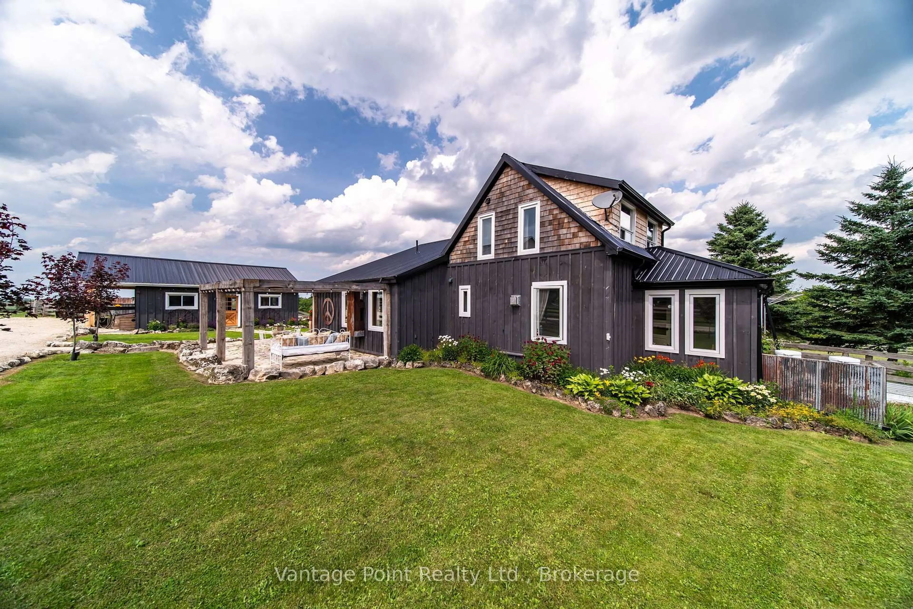 A pic from outside/outdoor area/front of a property/back of a property/a pic from drone, unknown for 467435 12th Concession B Concession, Grey Highlands Ontario N0C 1C0