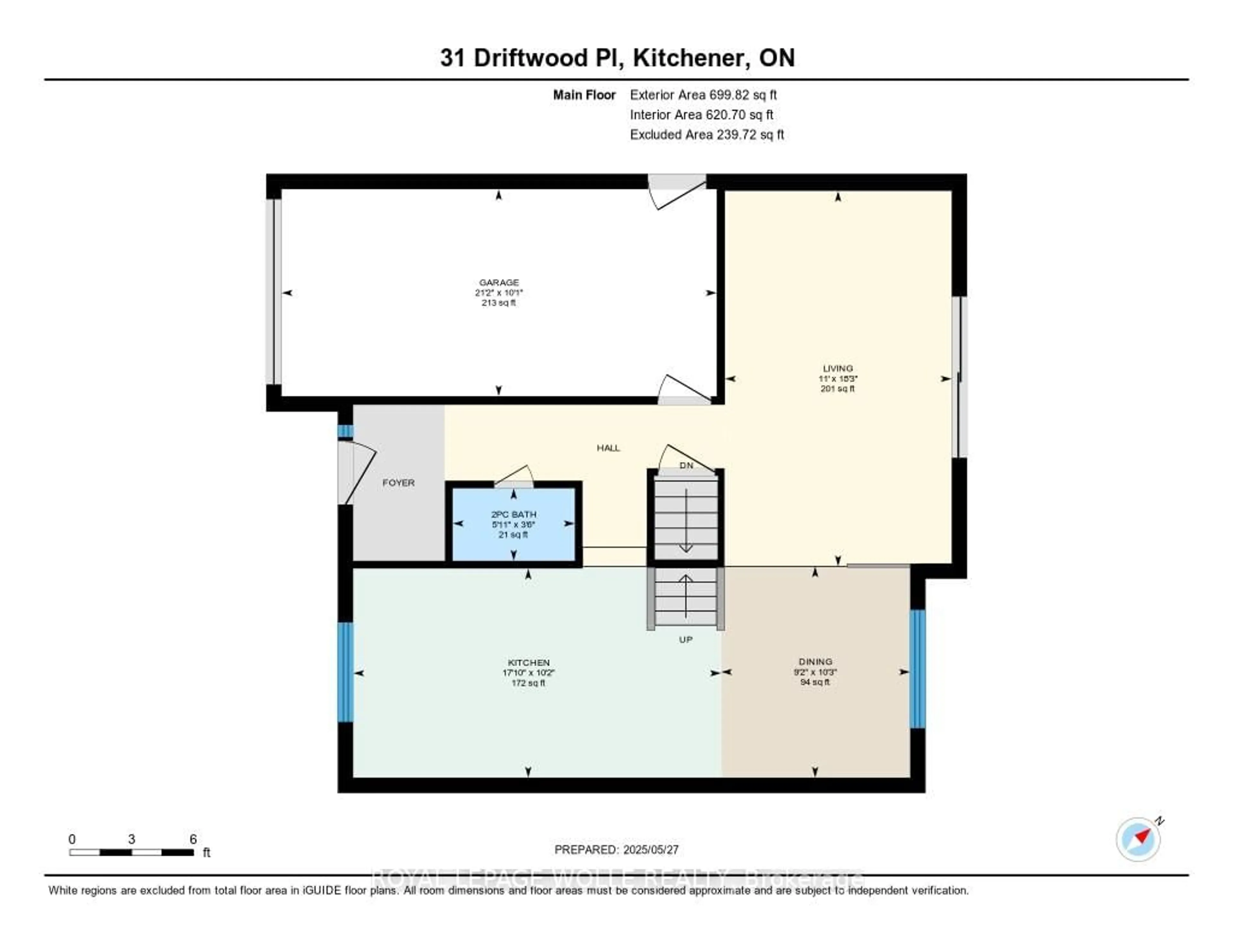 Floor plan for 31 Driftwood Pl, Kitchener Ontario N2N 1W3
