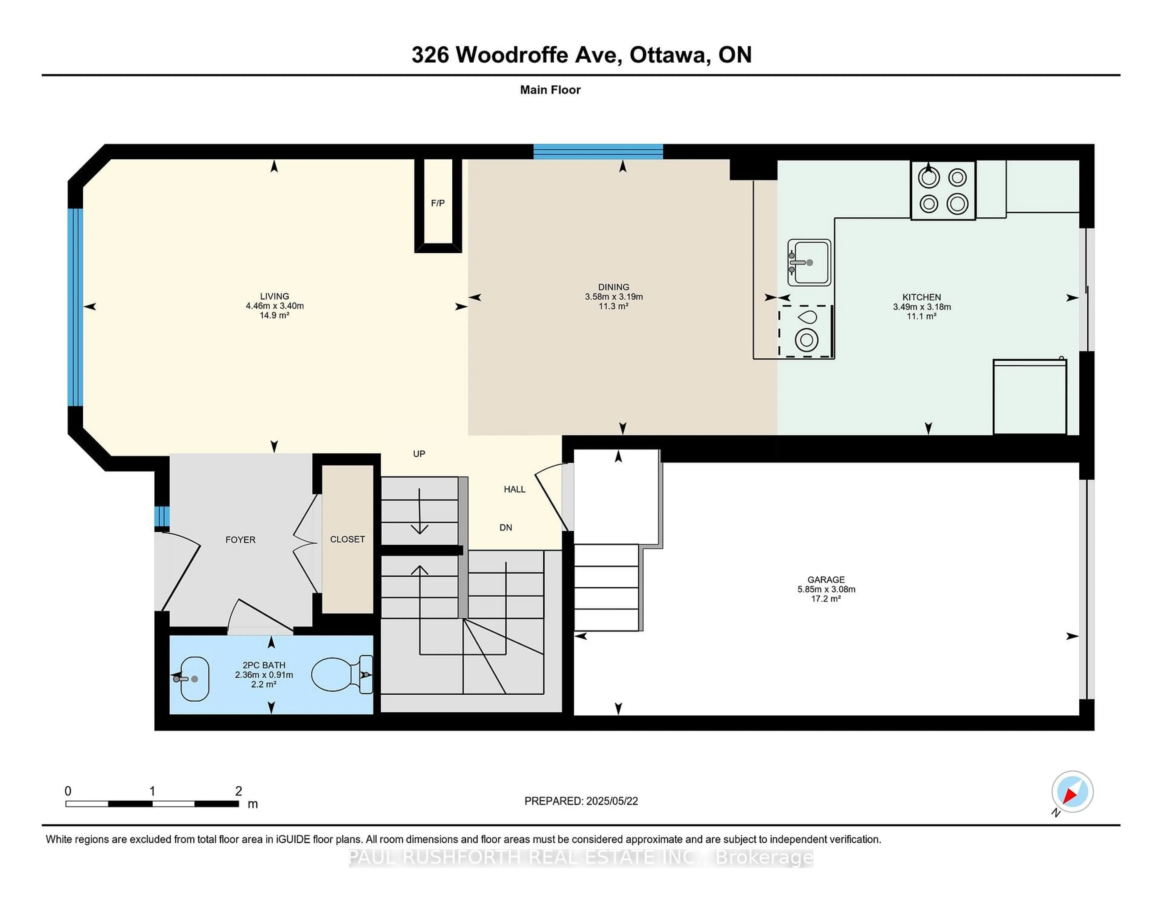 Floor plan for 326 Woodroffe Ave, Ottawa Ontario K2A 3V5