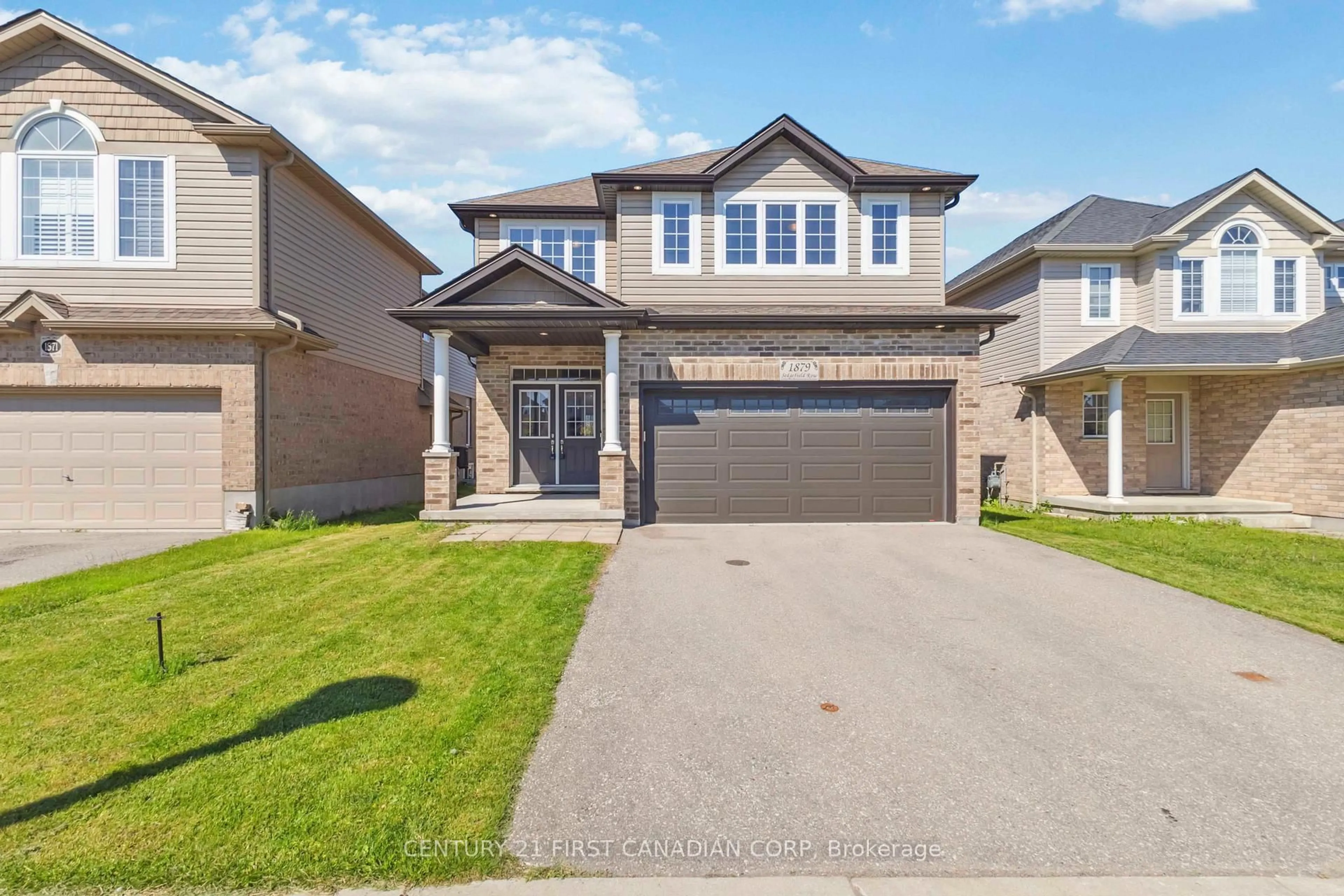 Home with brick exterior material, street for 1879 Sedgefield Row, London North Ontario N6G 0G4