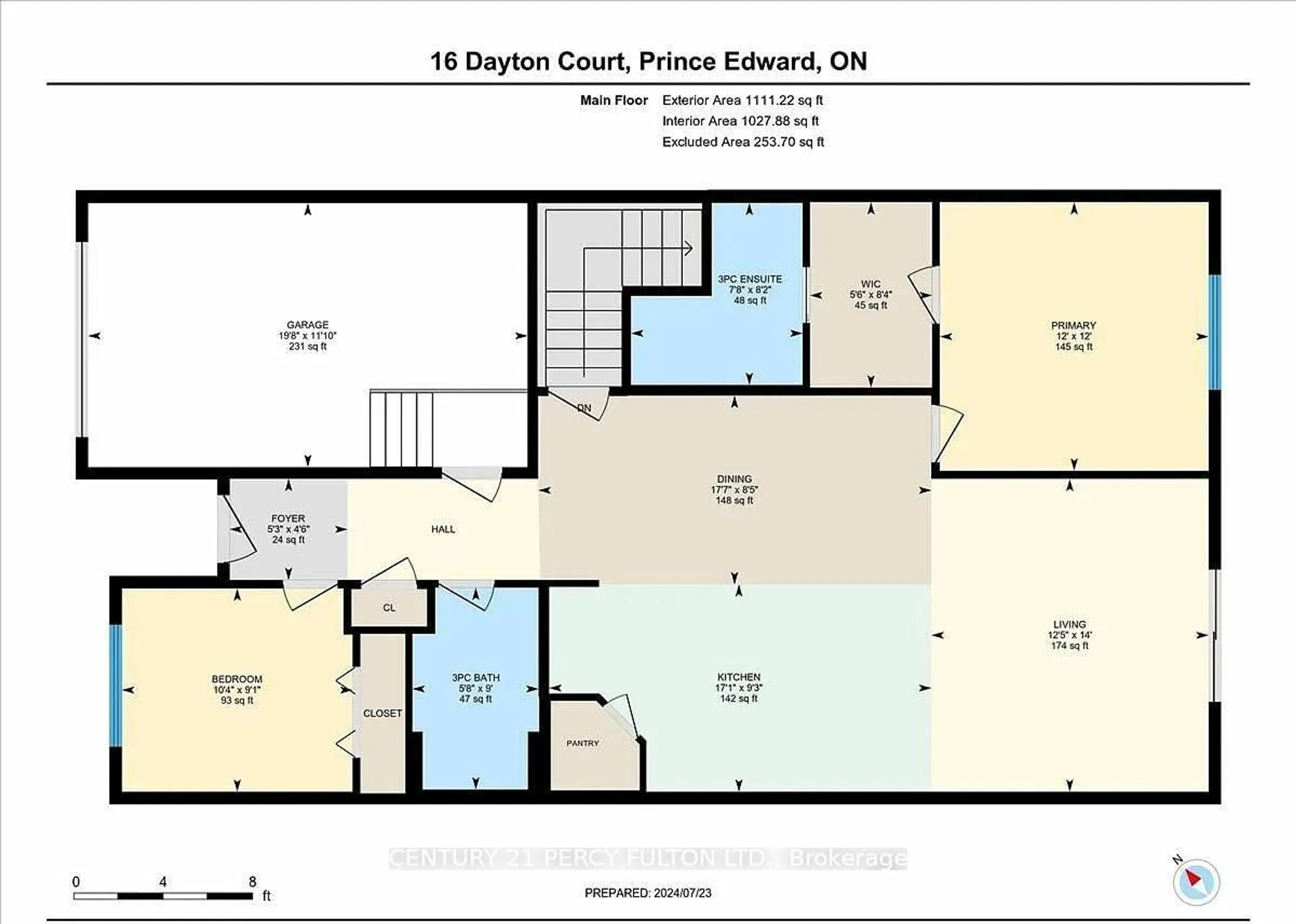 Floor plan for 16 Dayton Crt, Prince Edward County Ontario K0K 2T0