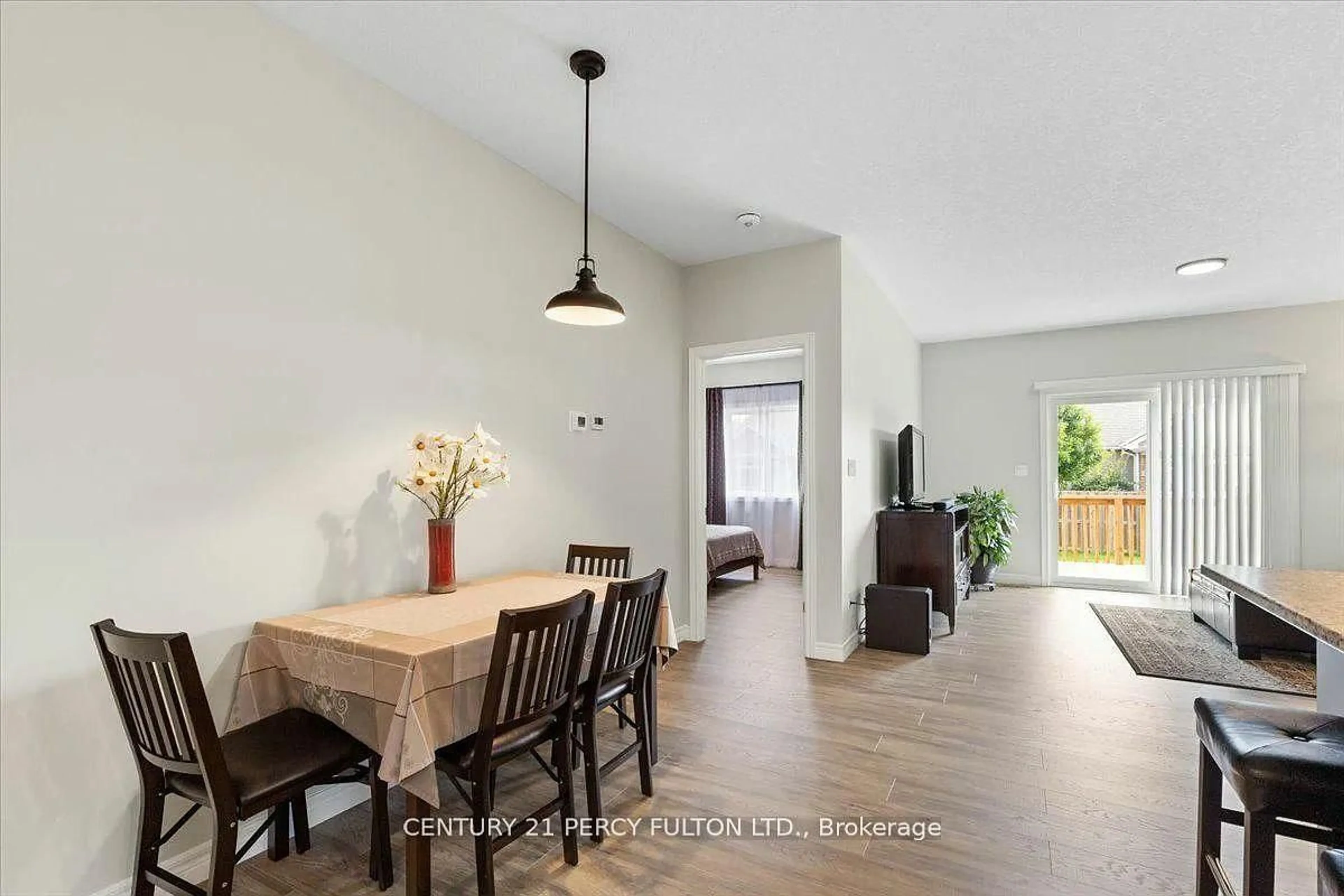 Dining room, wood/laminate floor for 16 Dayton Crt, Prince Edward County Ontario K0K 2T0