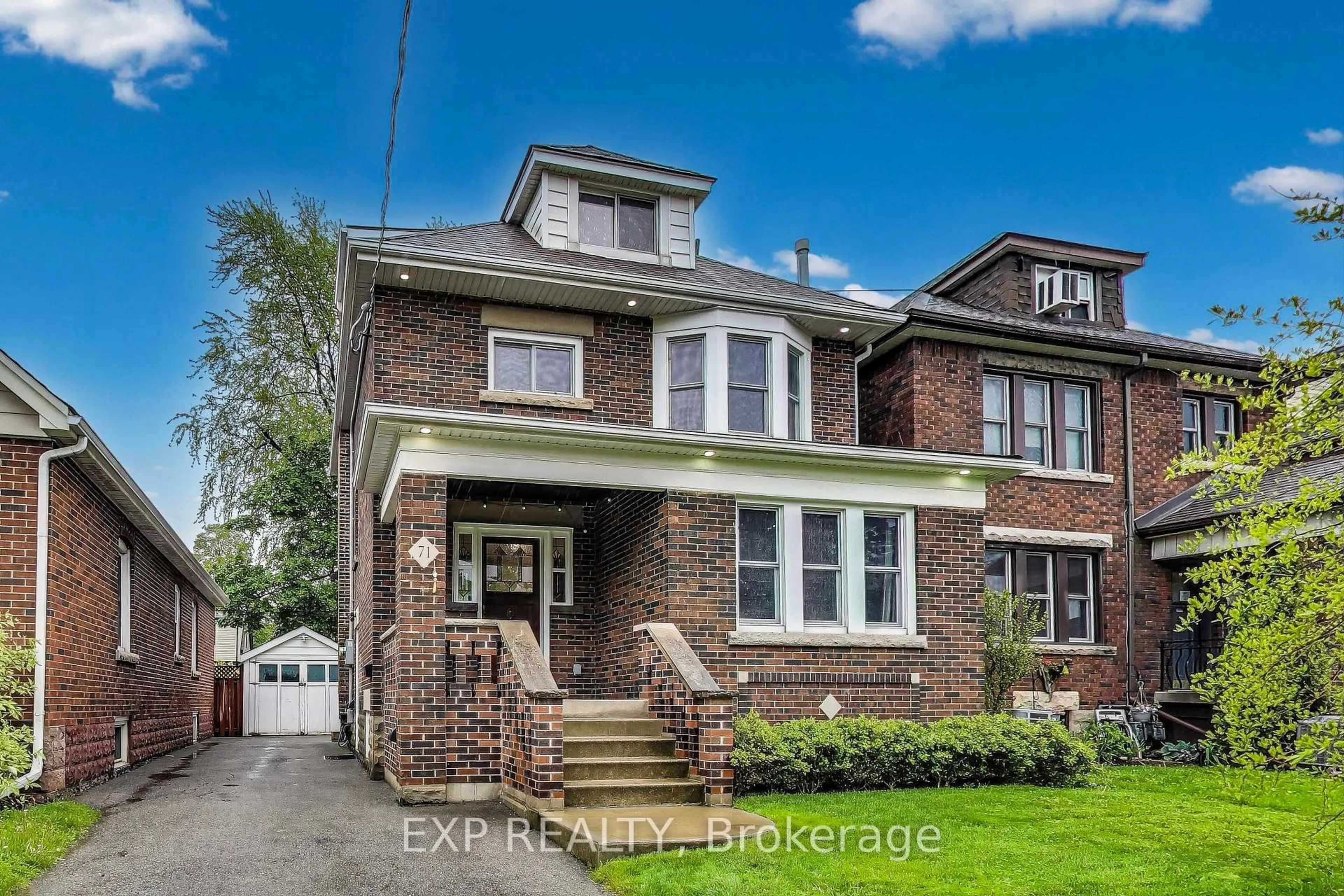 Home with brick exterior material, street for 71 Huxley Ave, Hamilton Ontario L8K 2P7