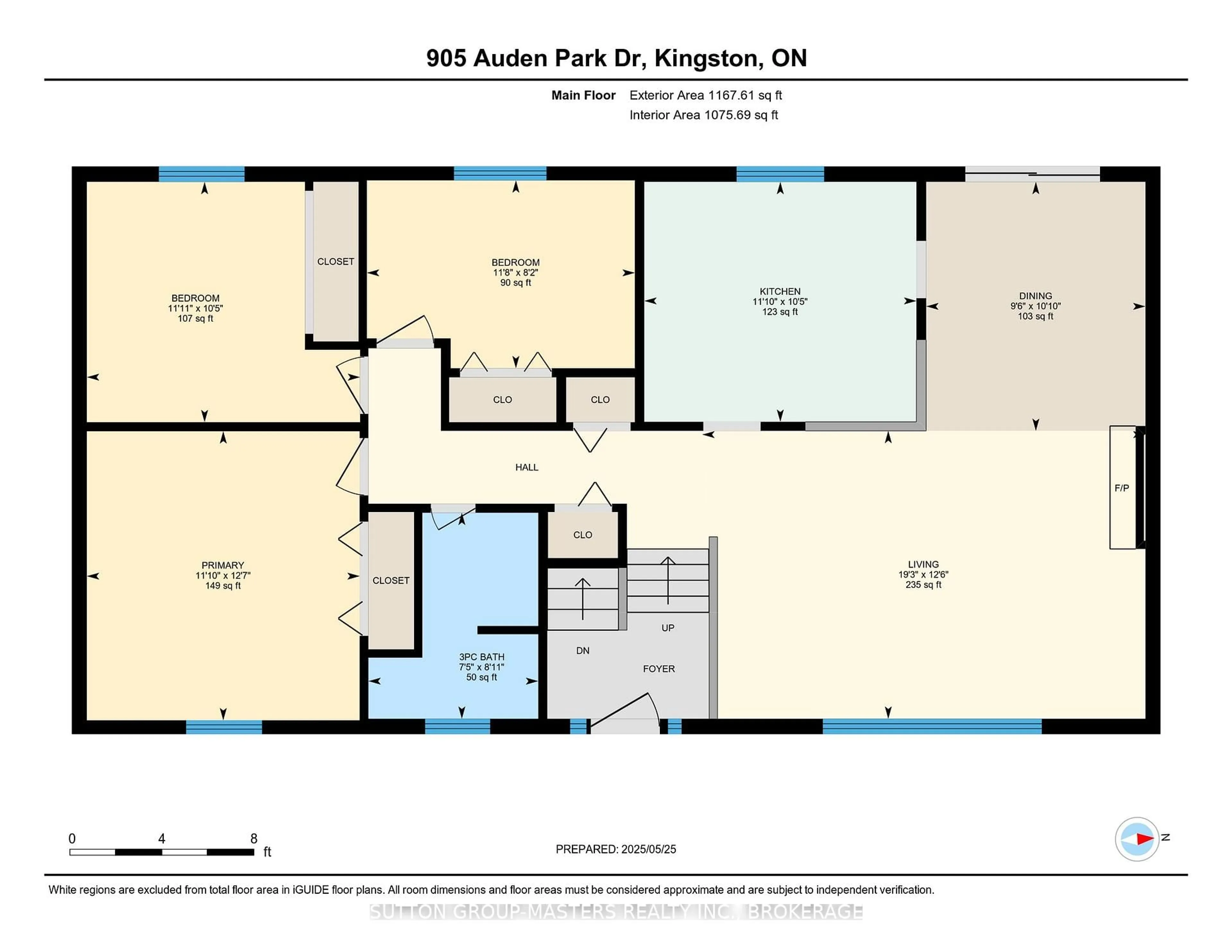 Floor plan for 905 Auden Park Dr, Kingston Ontario K7M 4T8