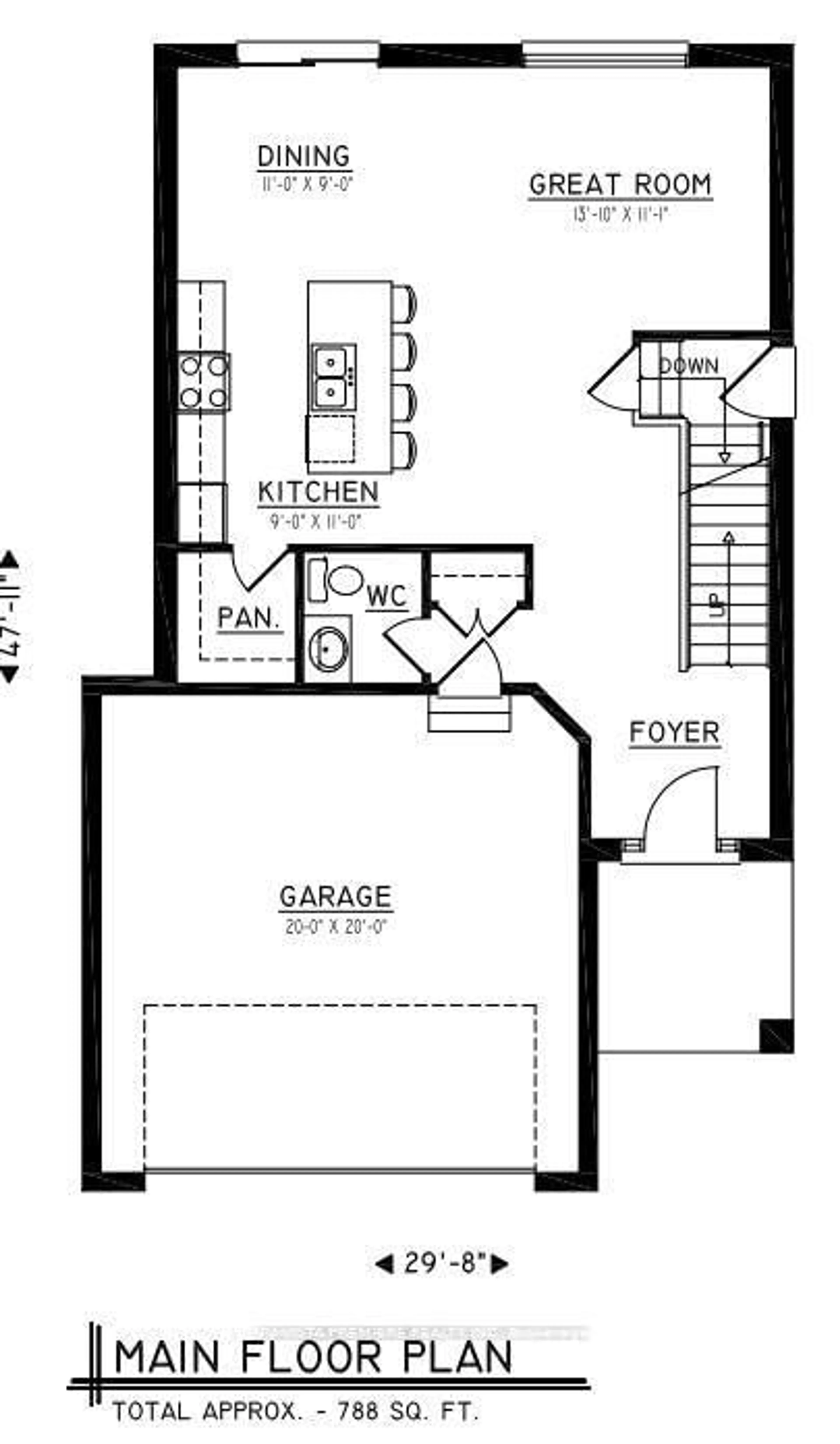 Floor plan for 811 Gatestone Rd, London South Ontario N6M 1C1