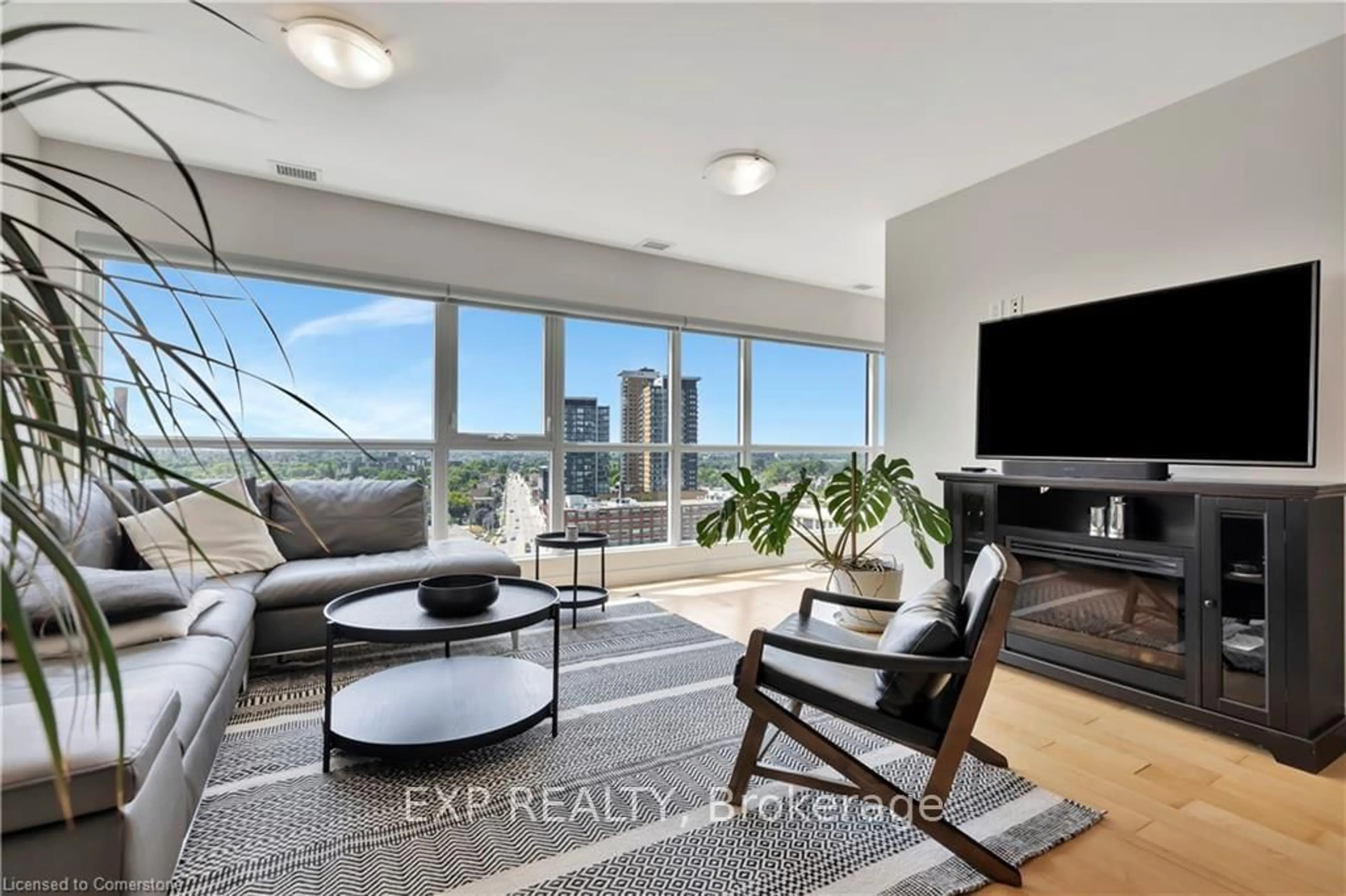 Living room with furniture, unknown for 1 Victoria St #1001, Kitchener Ontario N2G 0B5