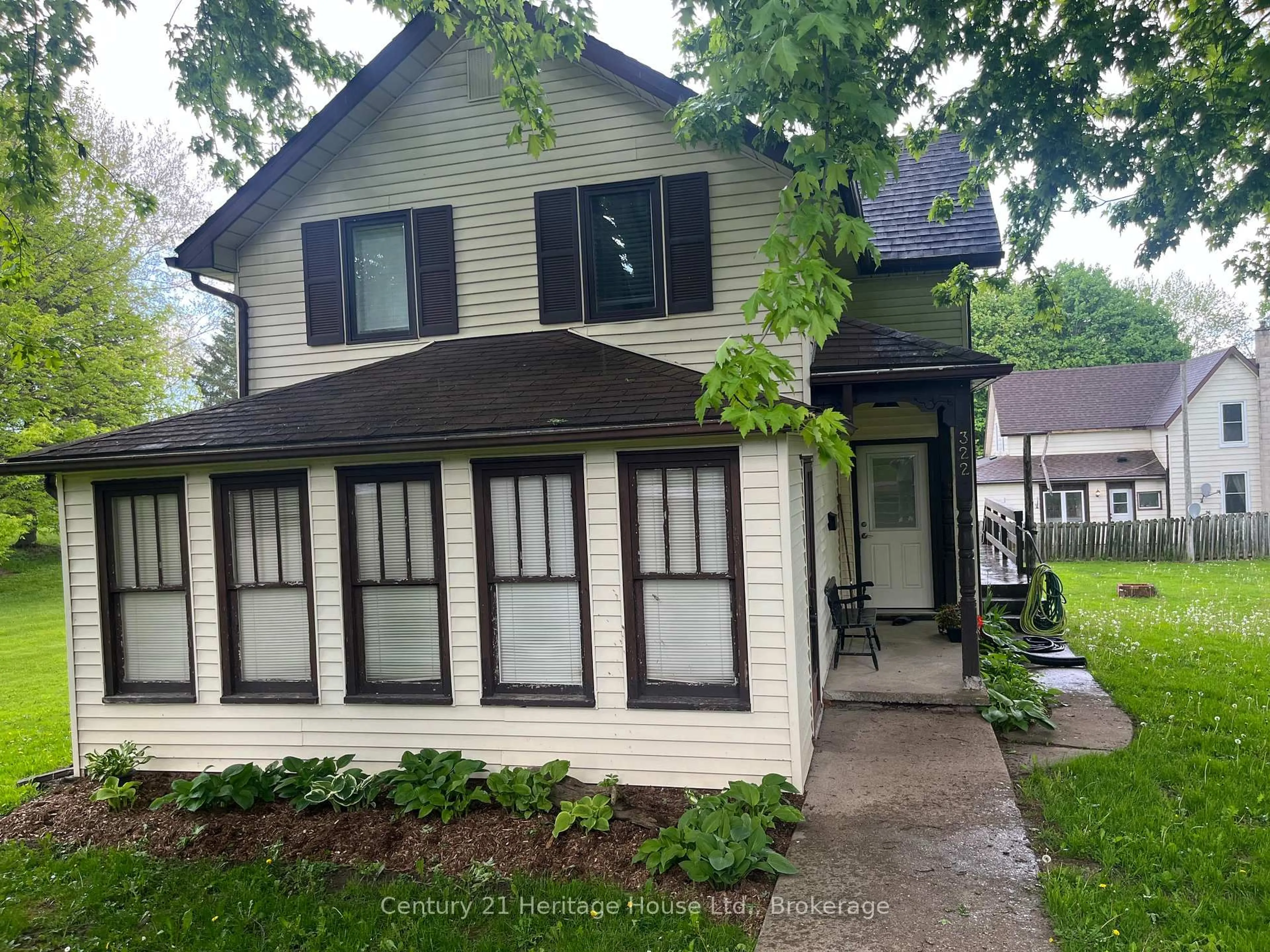 Home with vinyl exterior material, street for 322 Augusta St, West Grey Ontario N0G 1C0