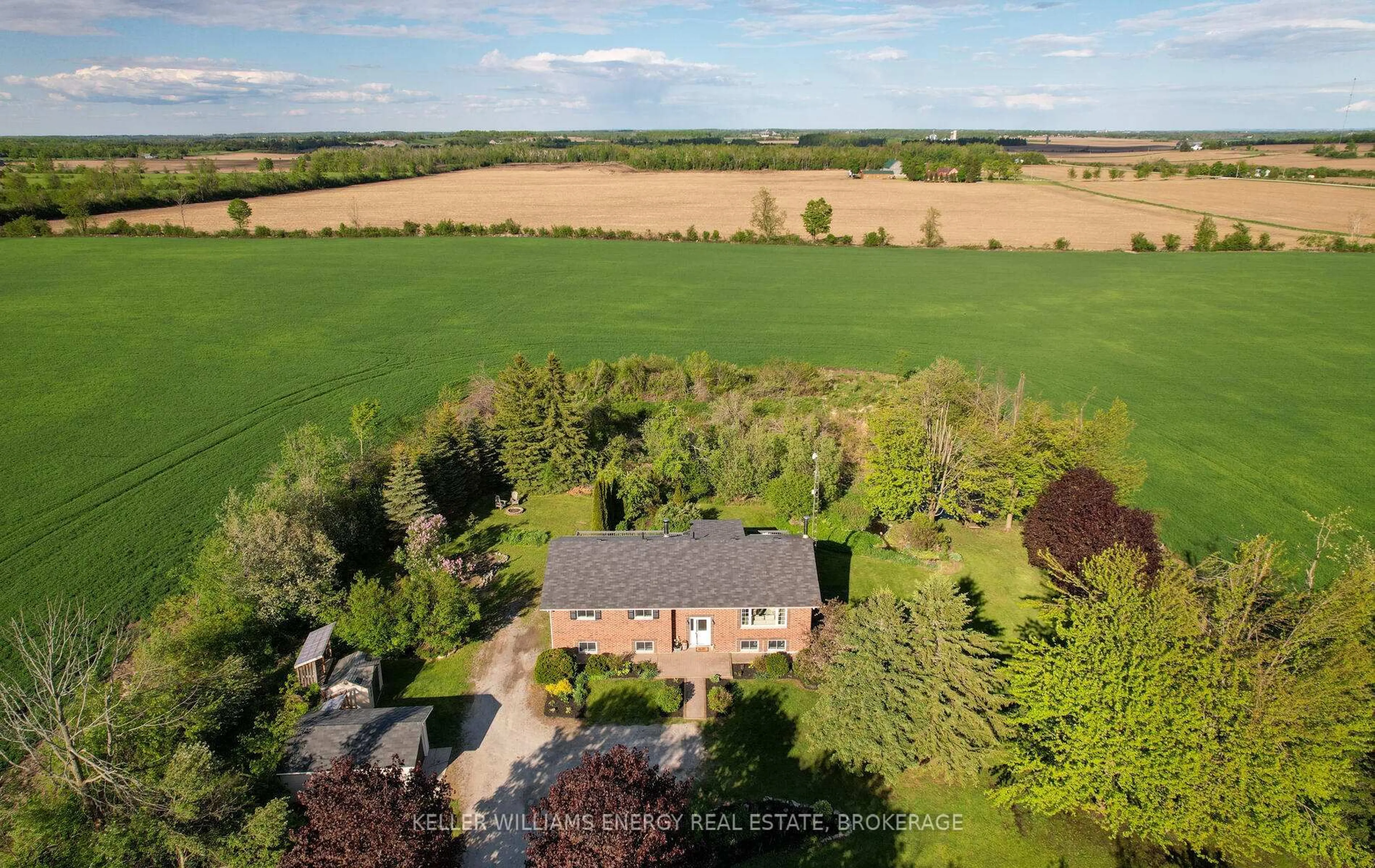 A pic from outside/outdoor area/front of a property/back of a property/a pic from drone, unknown for 456 County Road 46, Kawartha Lakes Ontario K0M 2T0