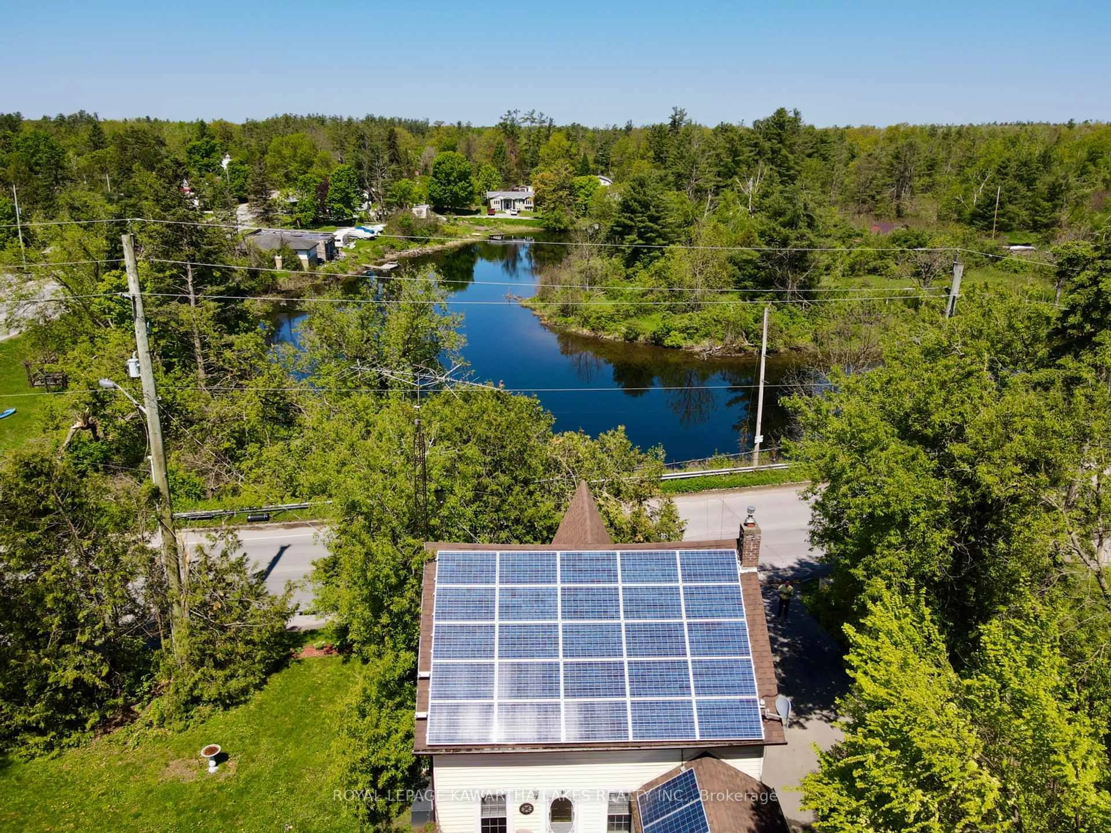 A pic from outside/outdoor area/front of a property/back of a property/a pic from drone, water/lake/river/ocean view for 3472 Monck Rd, Kawartha Lakes Ontario K0M 1K0