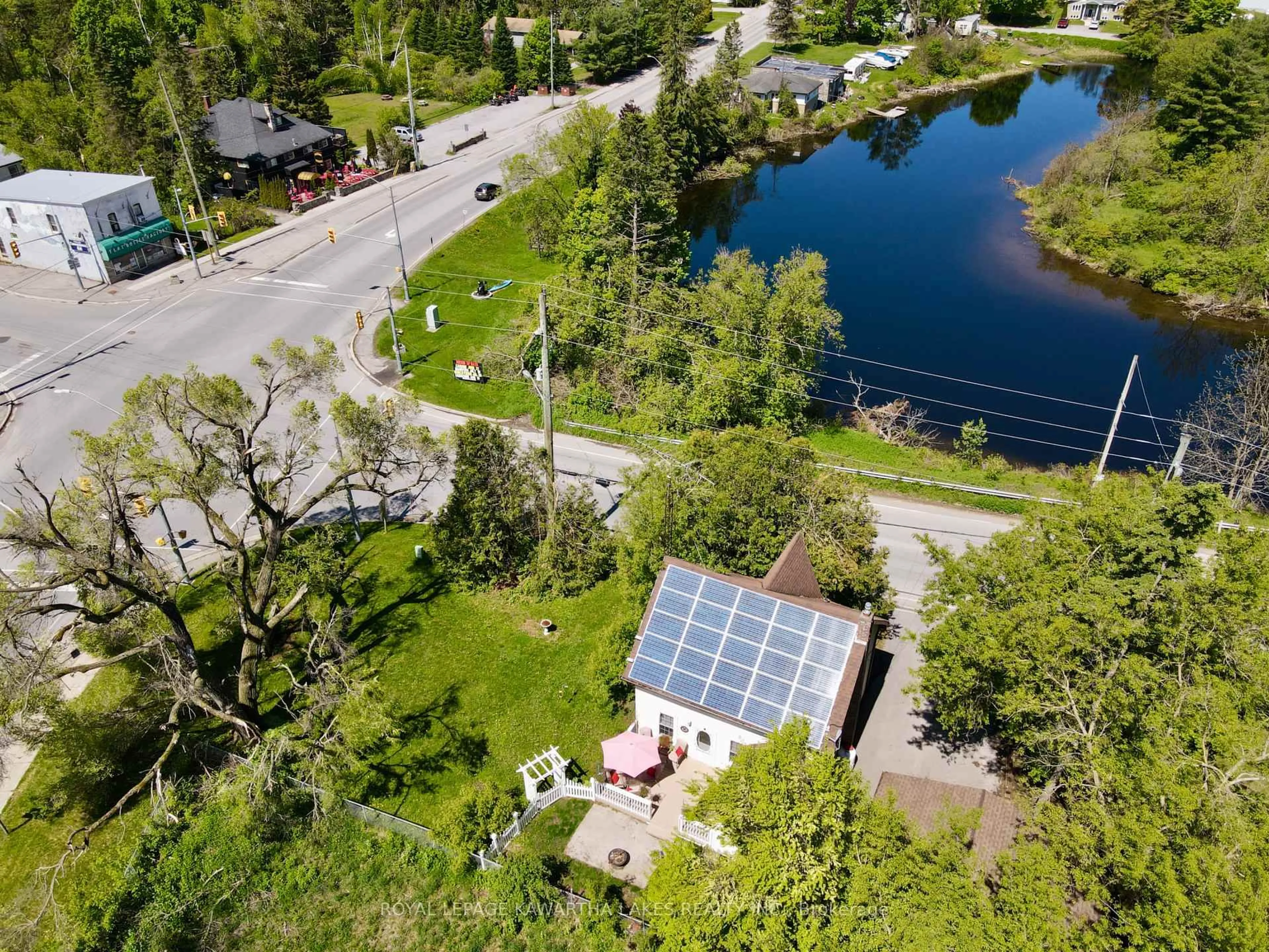 A pic from outside/outdoor area/front of a property/back of a property/a pic from drone, water/lake/river/ocean view for 3472 Monck Rd, Kawartha Lakes Ontario K0M 1K0