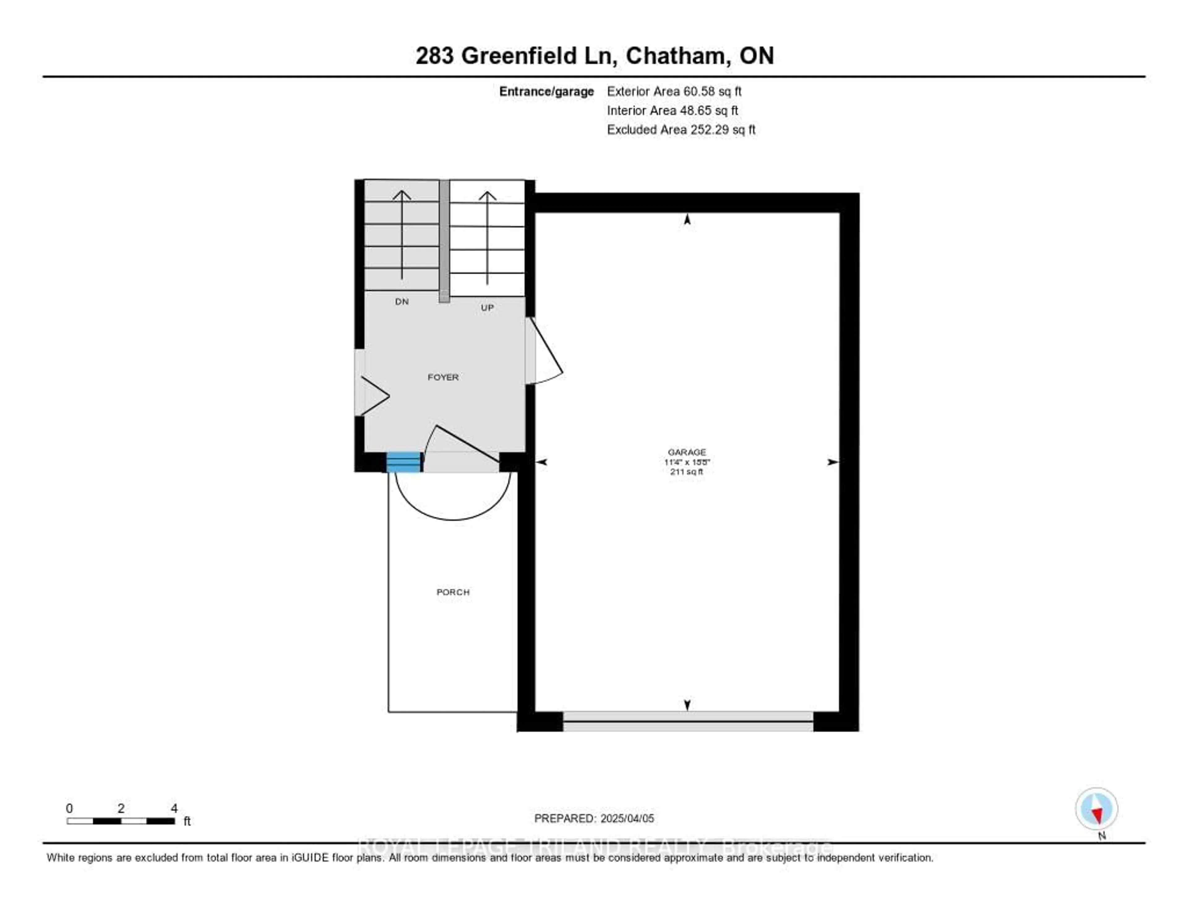 Floor plan for 283 Greenfield Lane, Chatham-Kent Ontario N7L 5N4