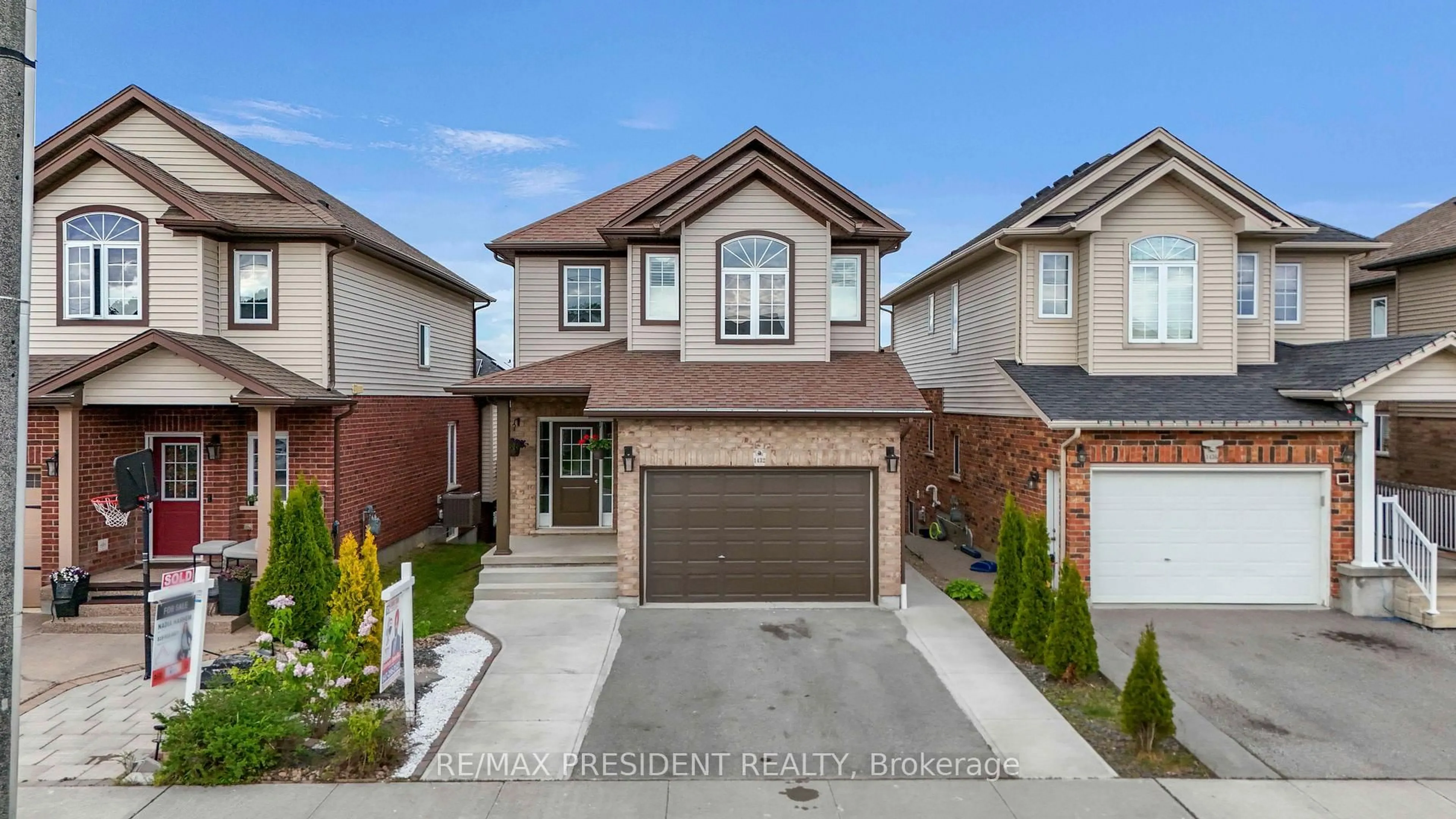 Home with brick exterior material, street for 1432 Old Zellers Dr, Kitchener Ontario N2A 0E9