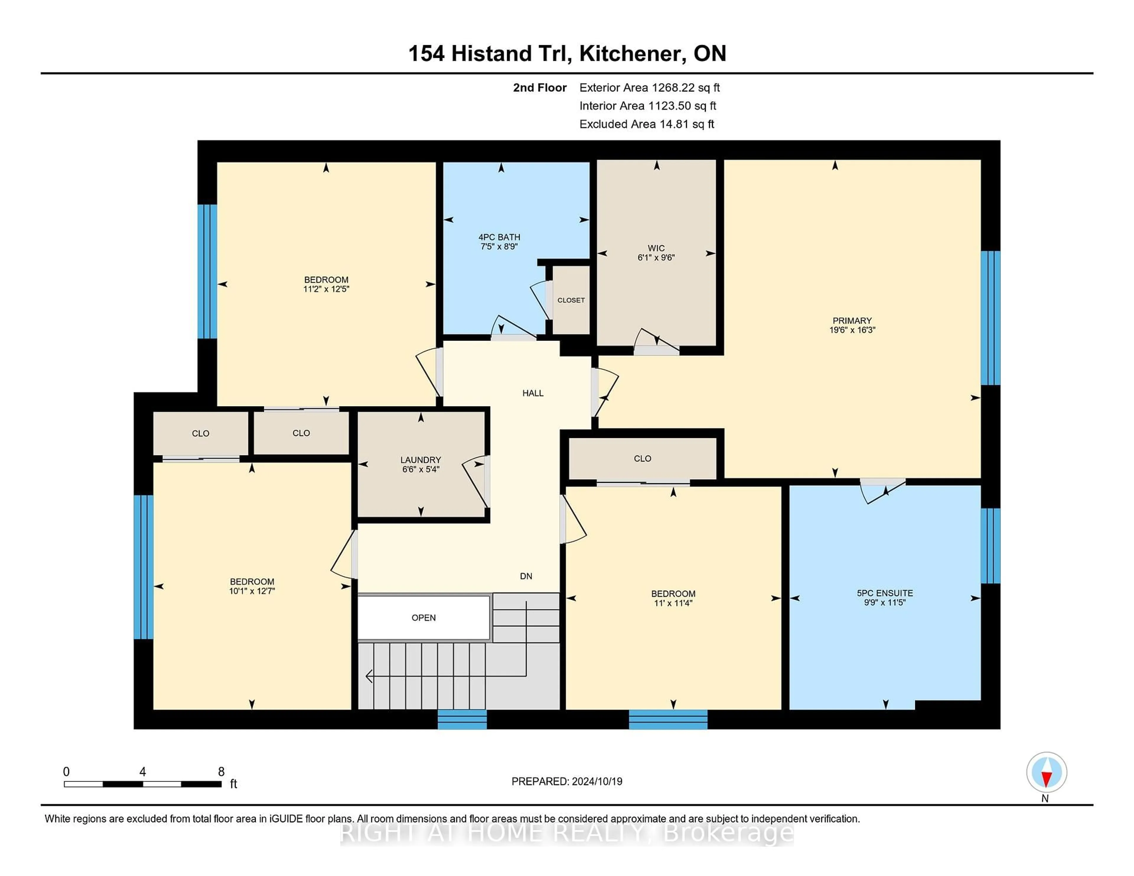 Floor plan for 154 HiStand Tr, Kitchener Ontario N2R 0S3