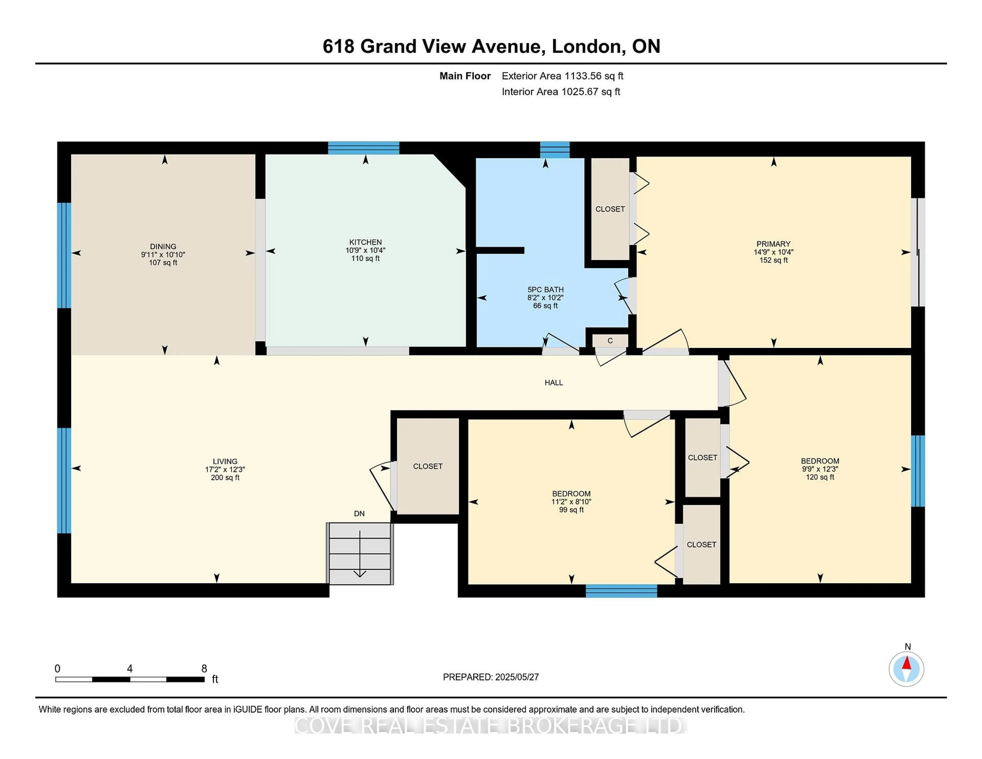 Floor plan for 618 Grand View Ave, London South Ontario N6K 3G6