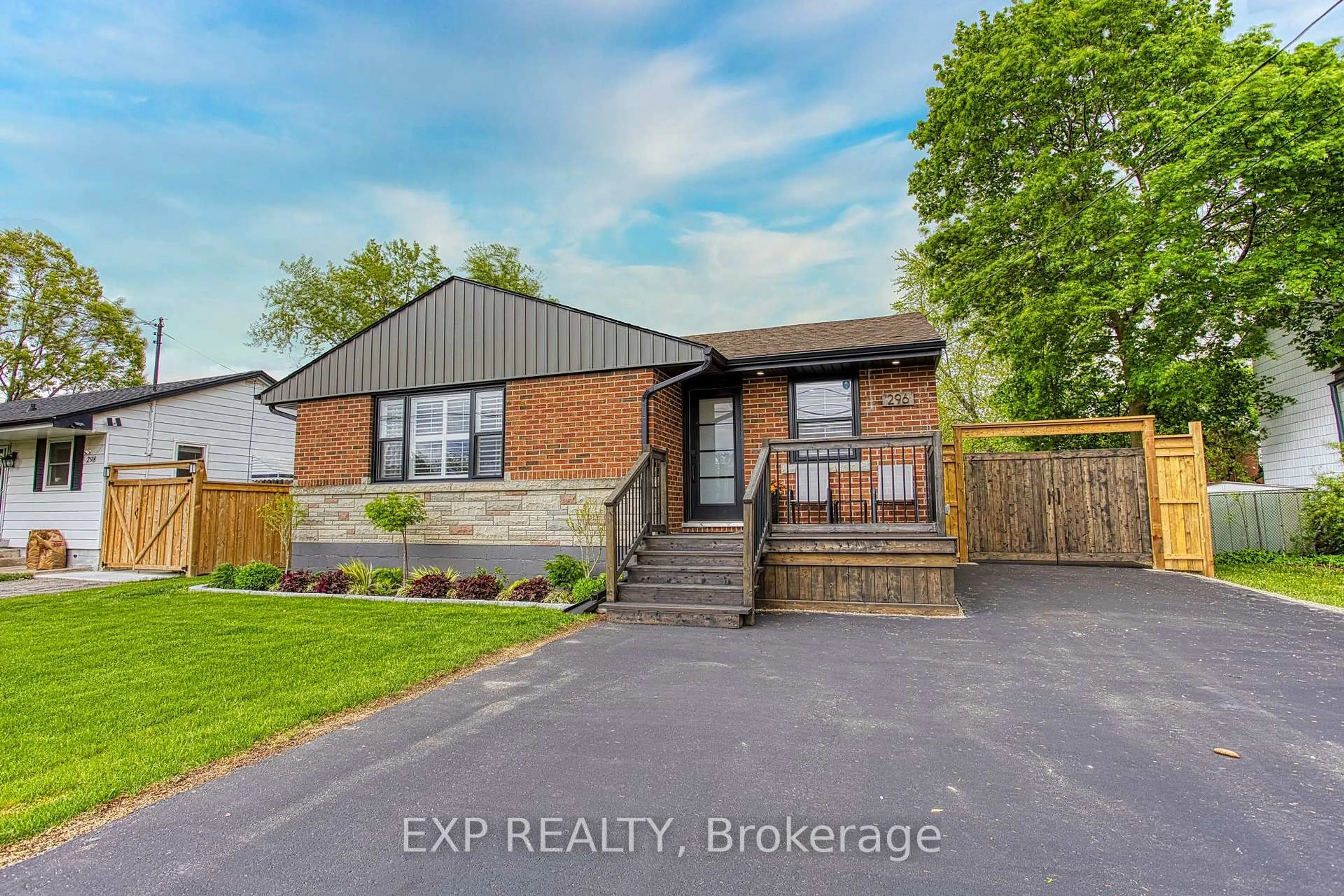Home with brick exterior material, street for 296 Winona Rd, Hamilton Ontario L8E 5L3