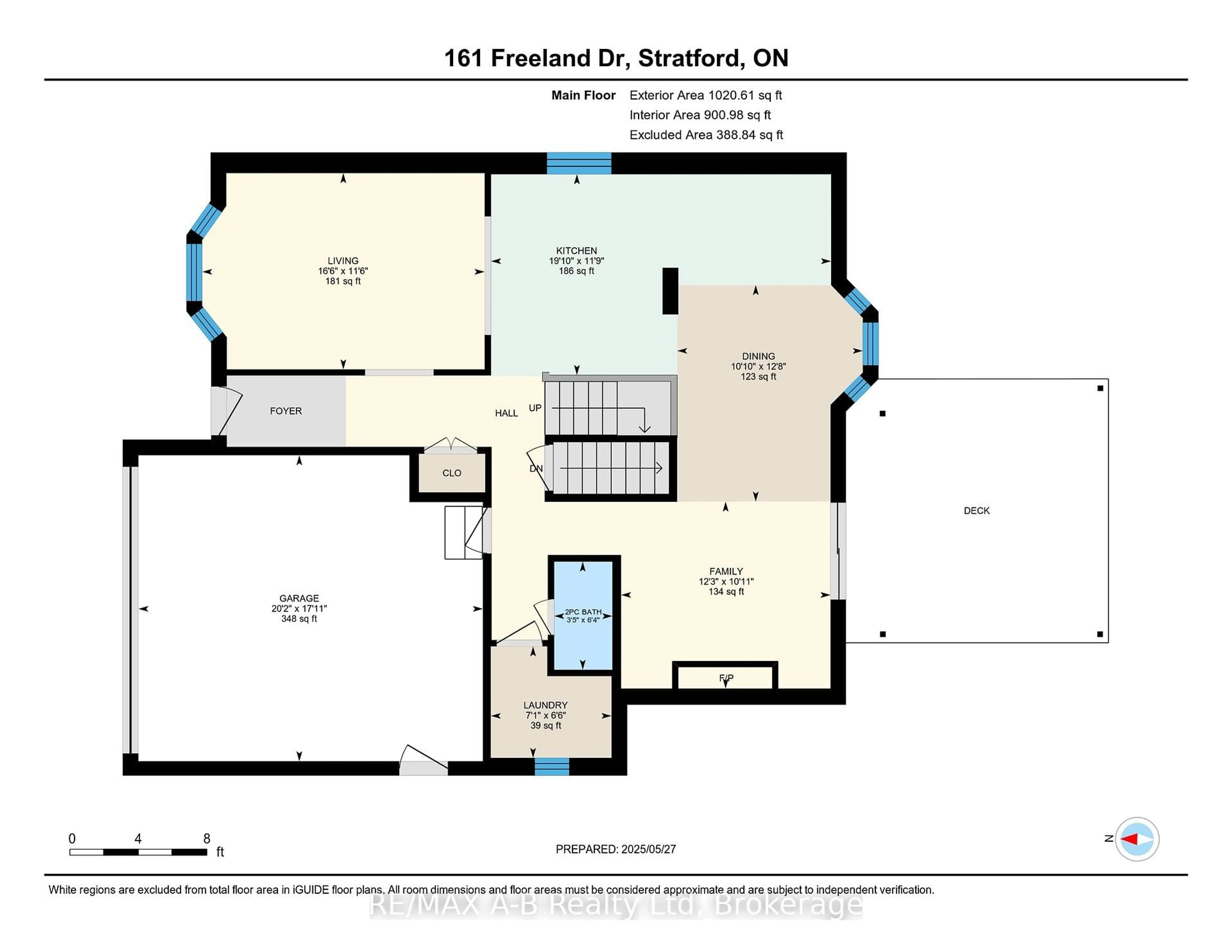Floor plan for 161 Freeland Dr, Stratford Ontario N4Z 1G2