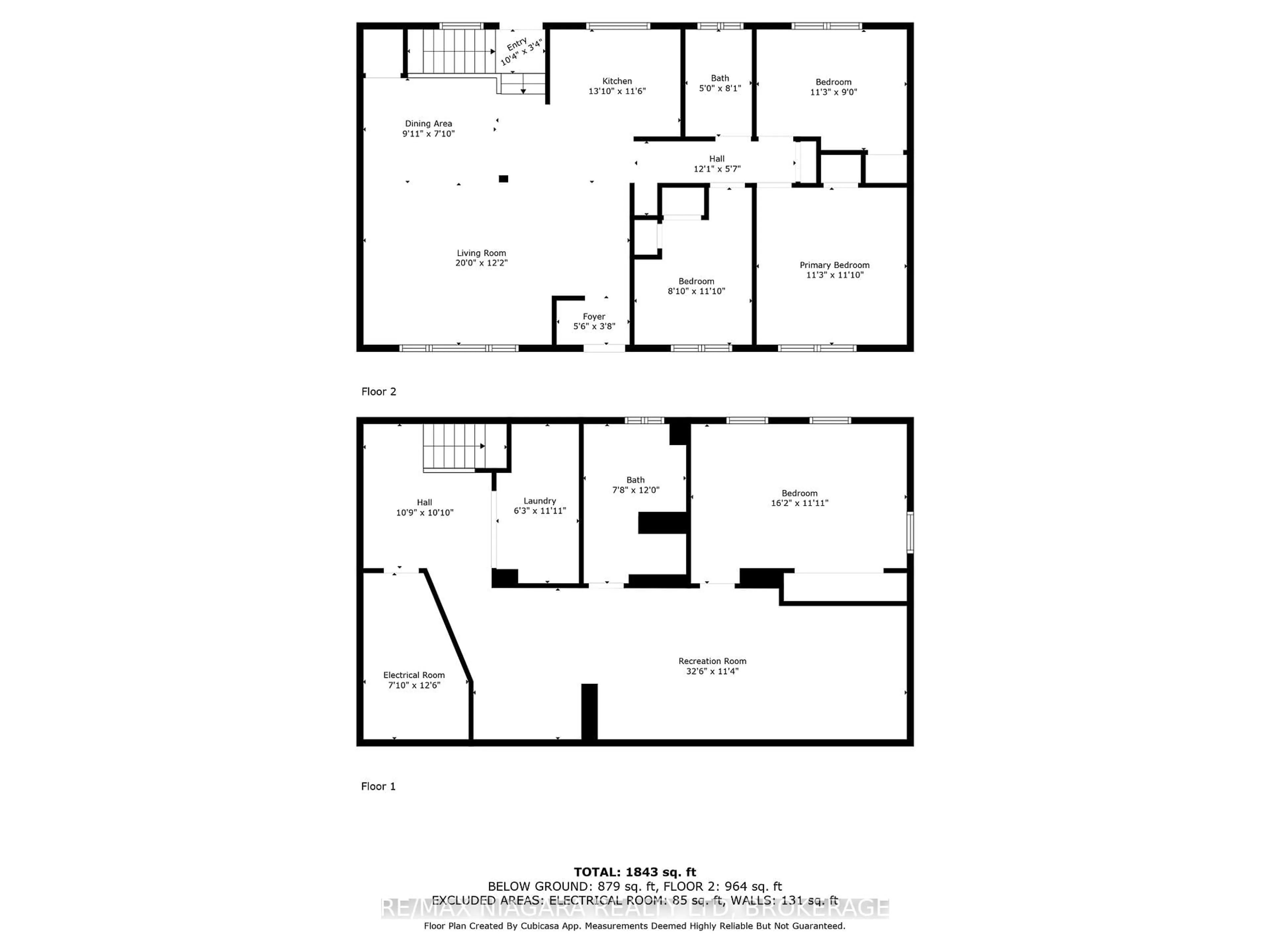 Floor plan for 4917 Amelia Cres, Niagara Falls Ontario L2E 5C4