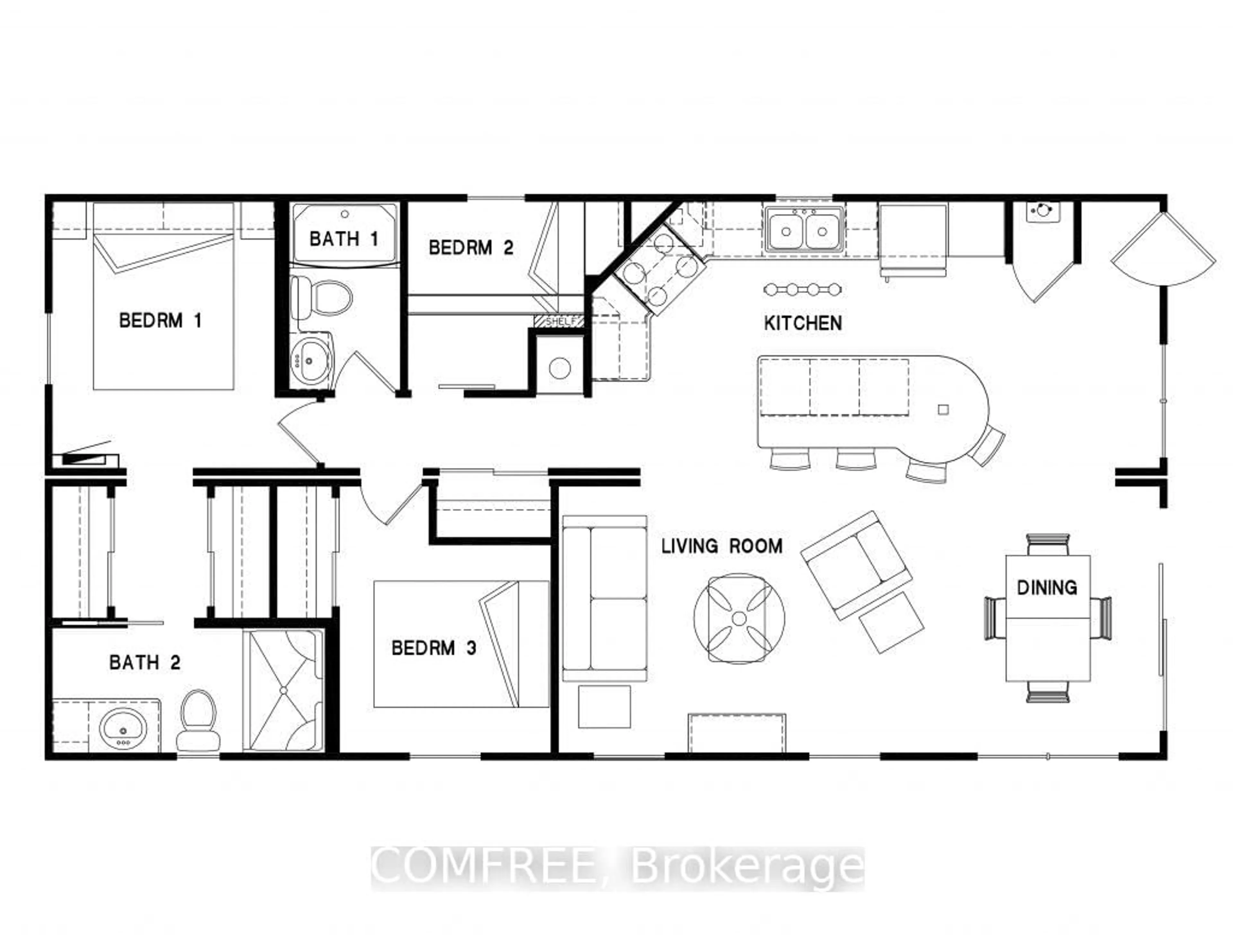 Floor plan for 155 Mcrearys Beach Rd #226, Perth Ontario K7H 0J3