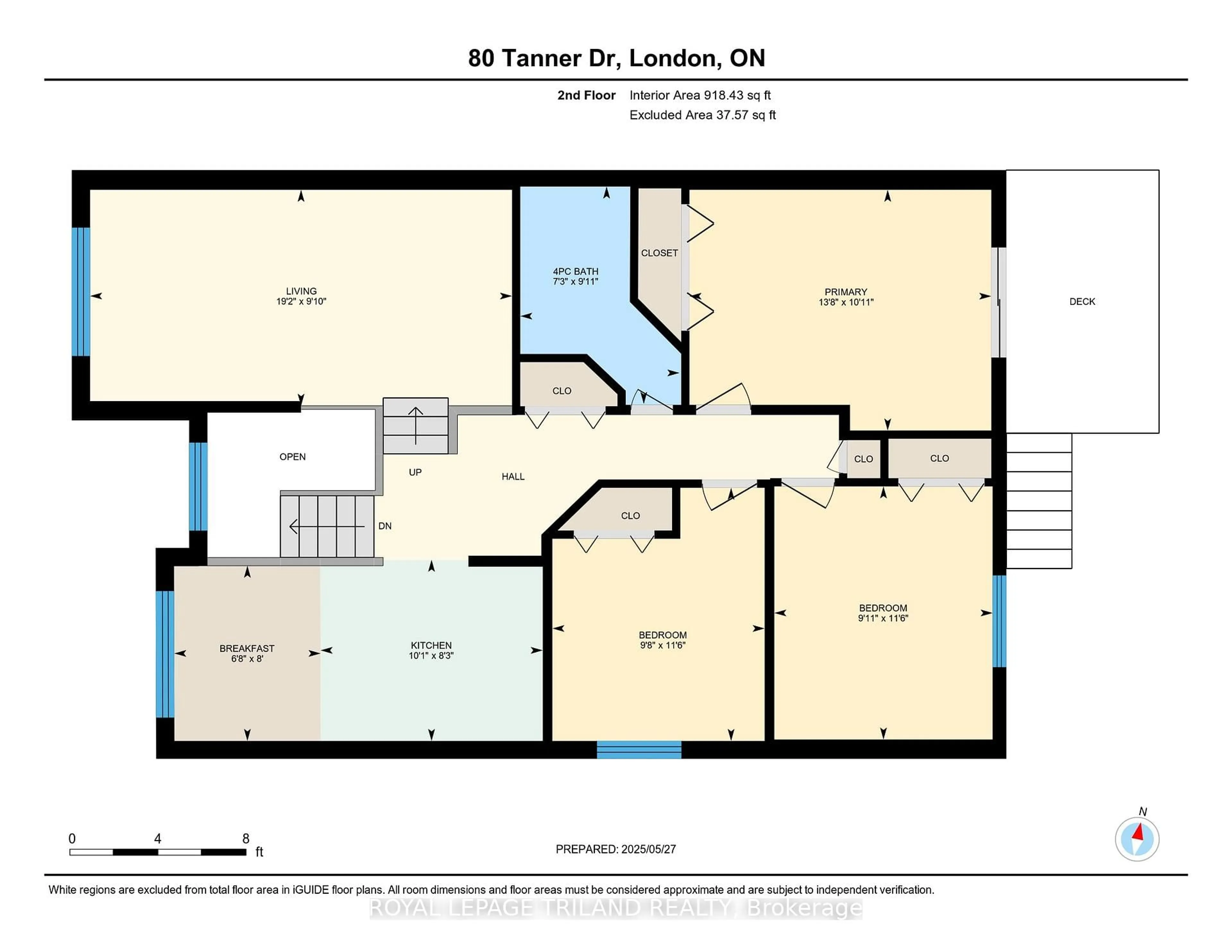 Floor plan for 80 Tanner Dr, London East Ontario N5W 6B5