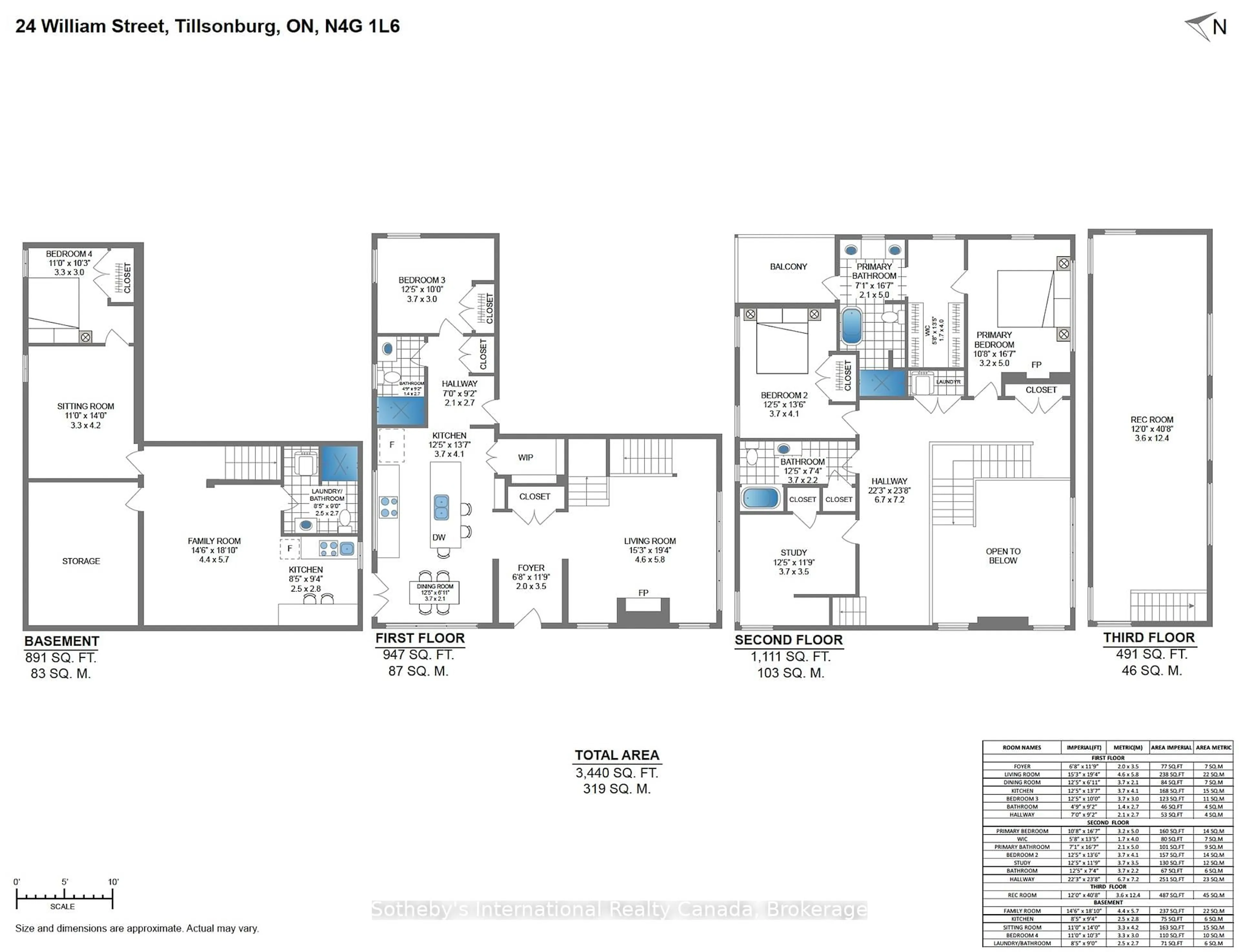 Floor plan for 24 William St, Tillsonburg Ontario N4G 1L8