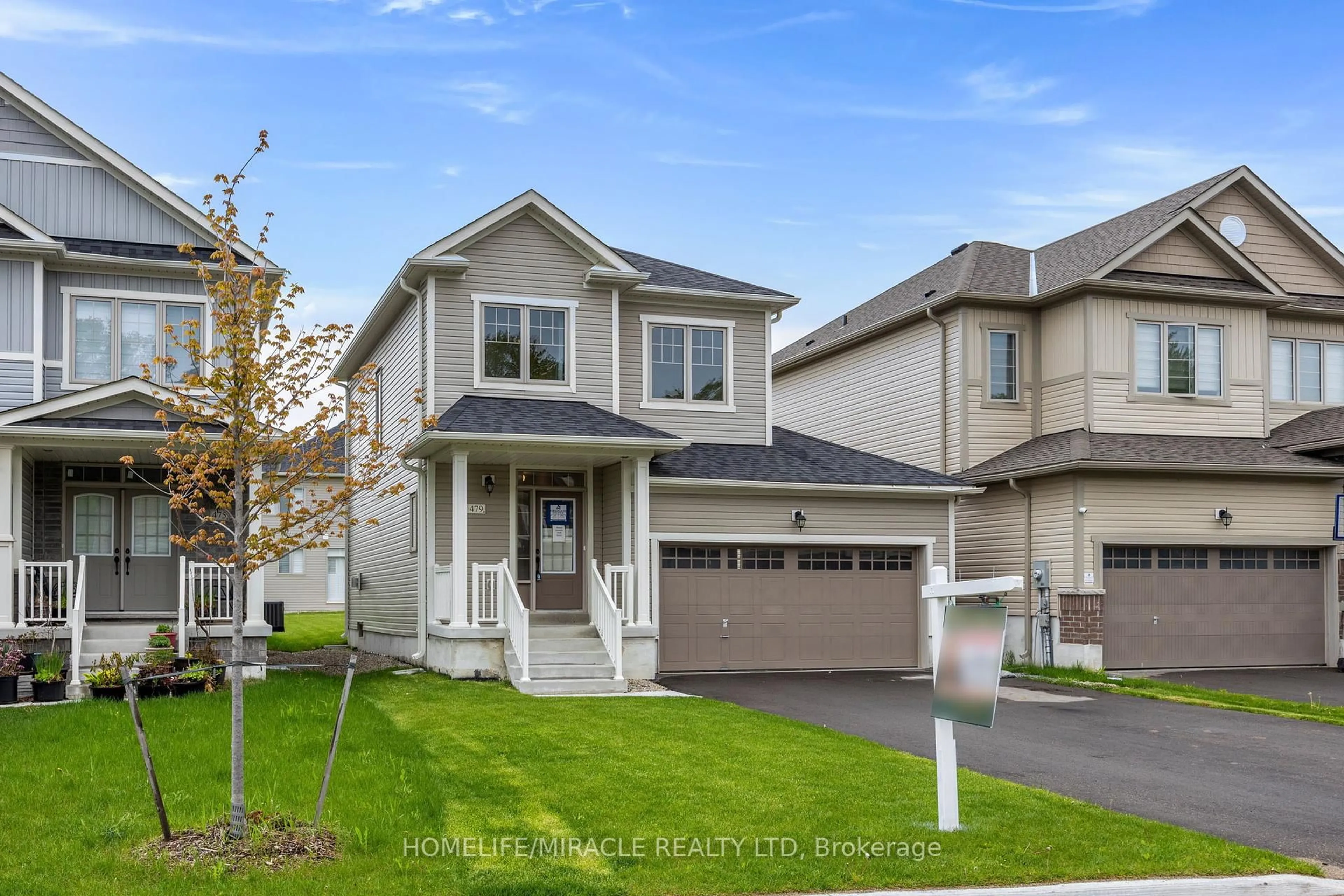 Home with vinyl exterior material, street for 479 Black Cherry Cres, Shelburne Ontario L9V 3Y6