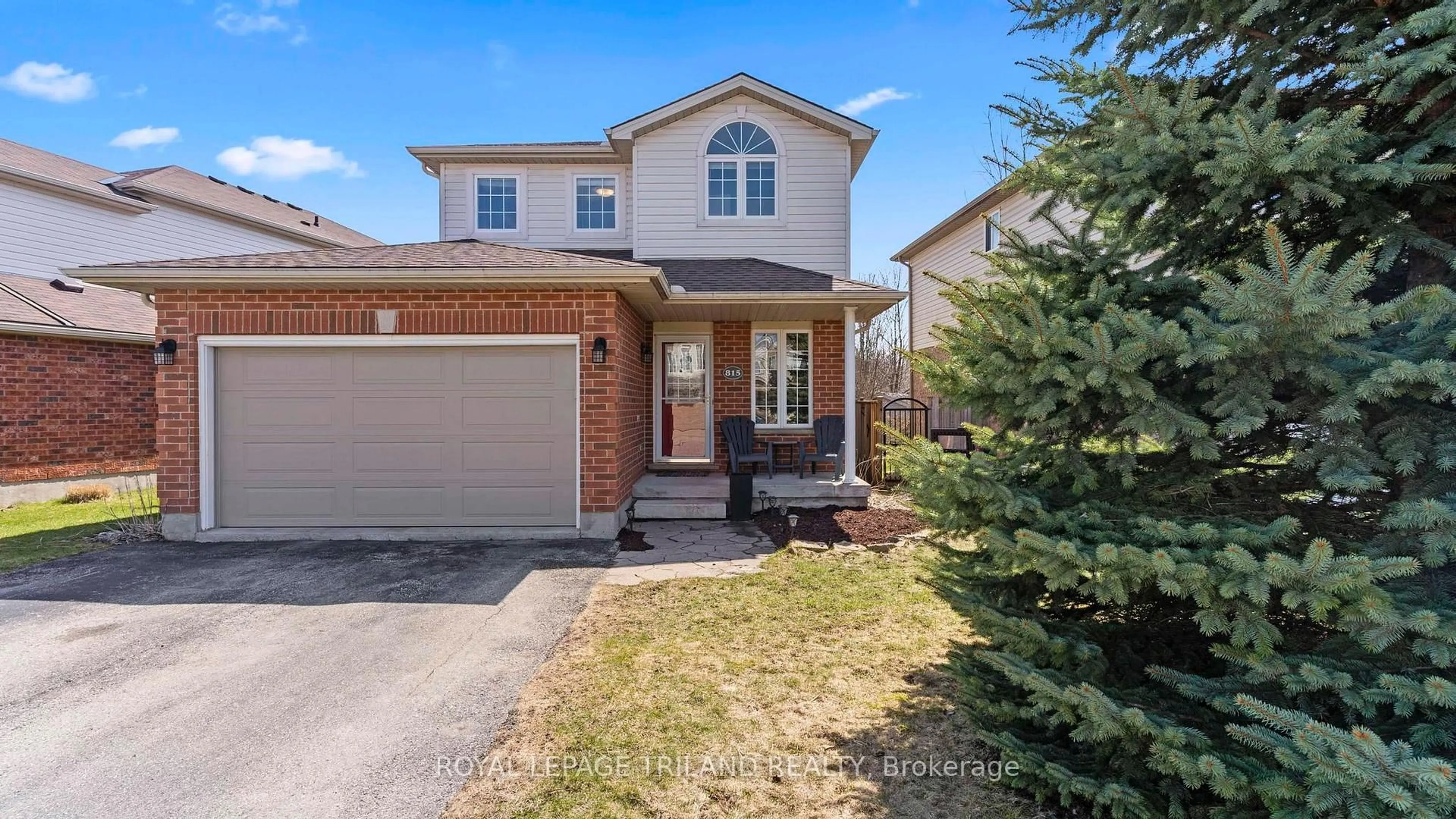 Home with brick exterior material, street for 815 SPRUCEWOOD Dr, London North Ontario N5X 4L8