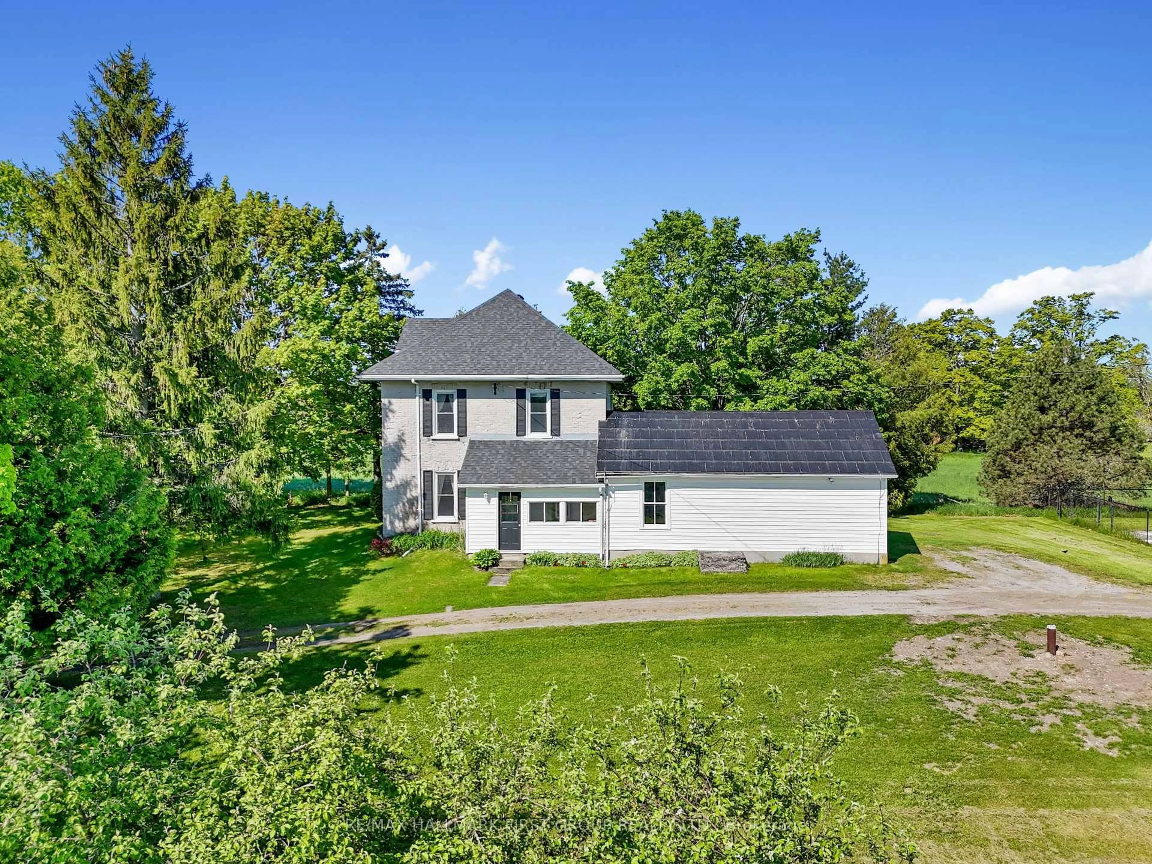 A pic from outside/outdoor area/front of a property/back of a property/a pic from drone, unknown for 11484 County Rd 45 Rd, Trent Hills Ontario K0L 1Y0