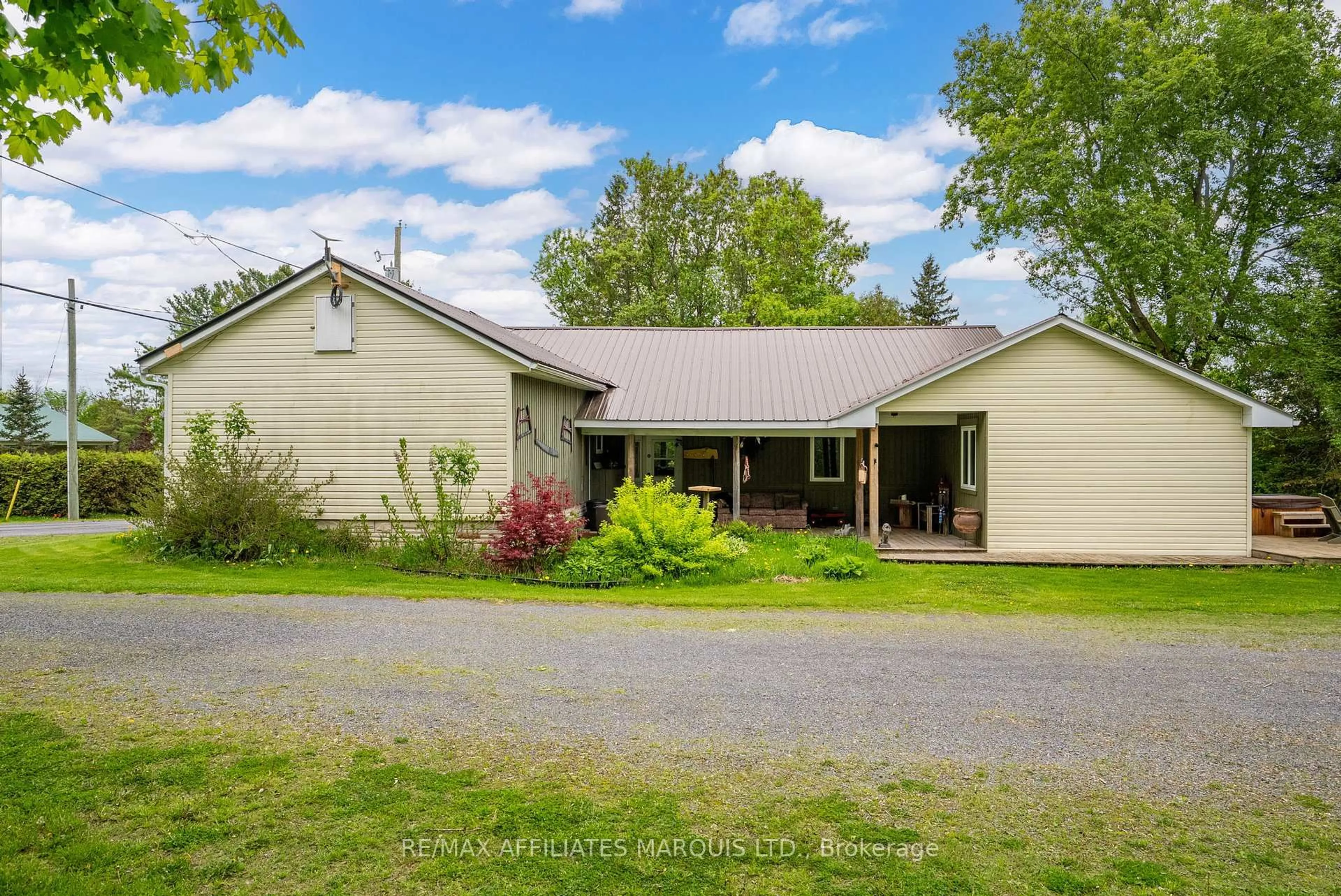 A pic from outside/outdoor area/front of a property/back of a property/a pic from drone, street for 18573 Beaverbrook Rd, South Glengarry Ontario K0C 1S0