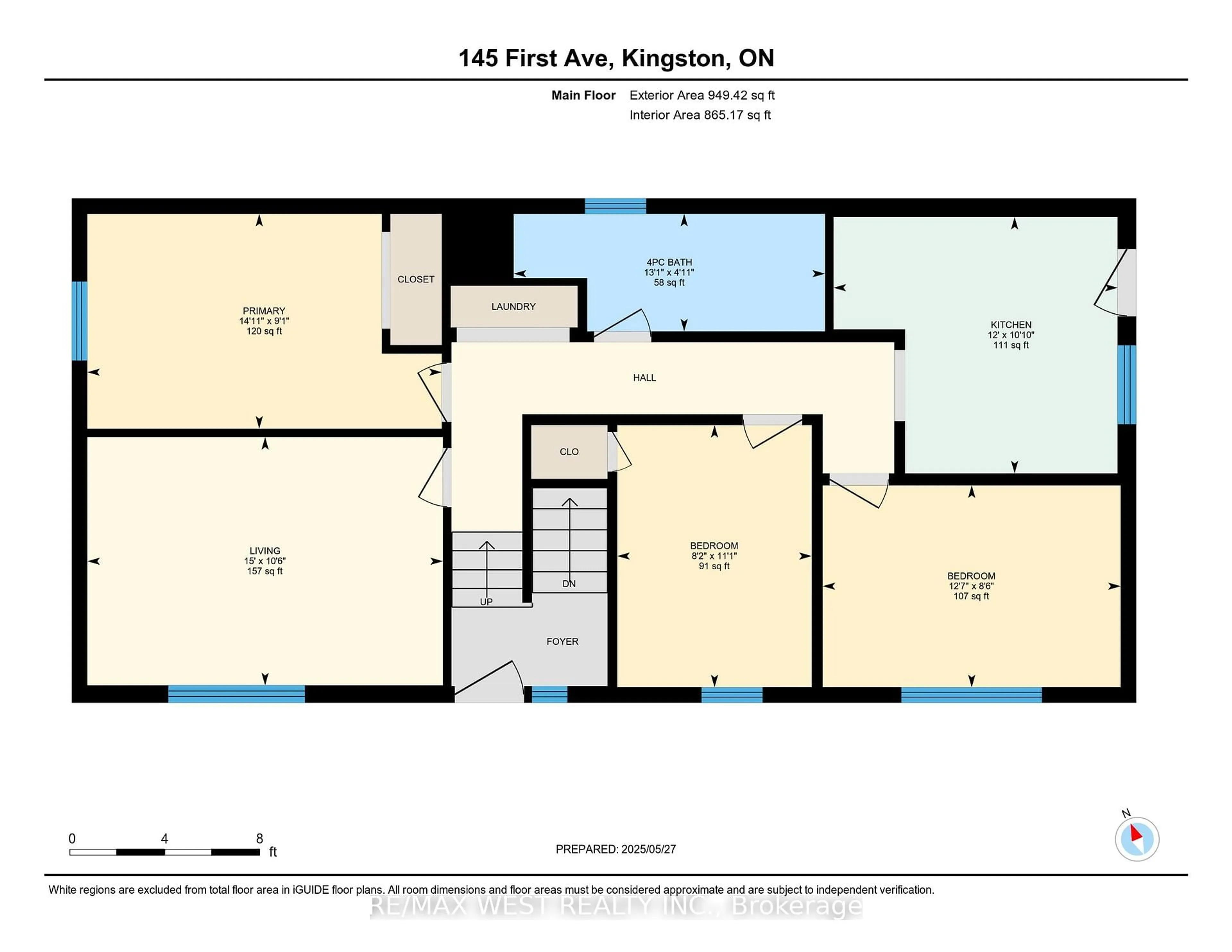 Floor plan for 145 First Ave, Kingston Ontario K7K 2H1