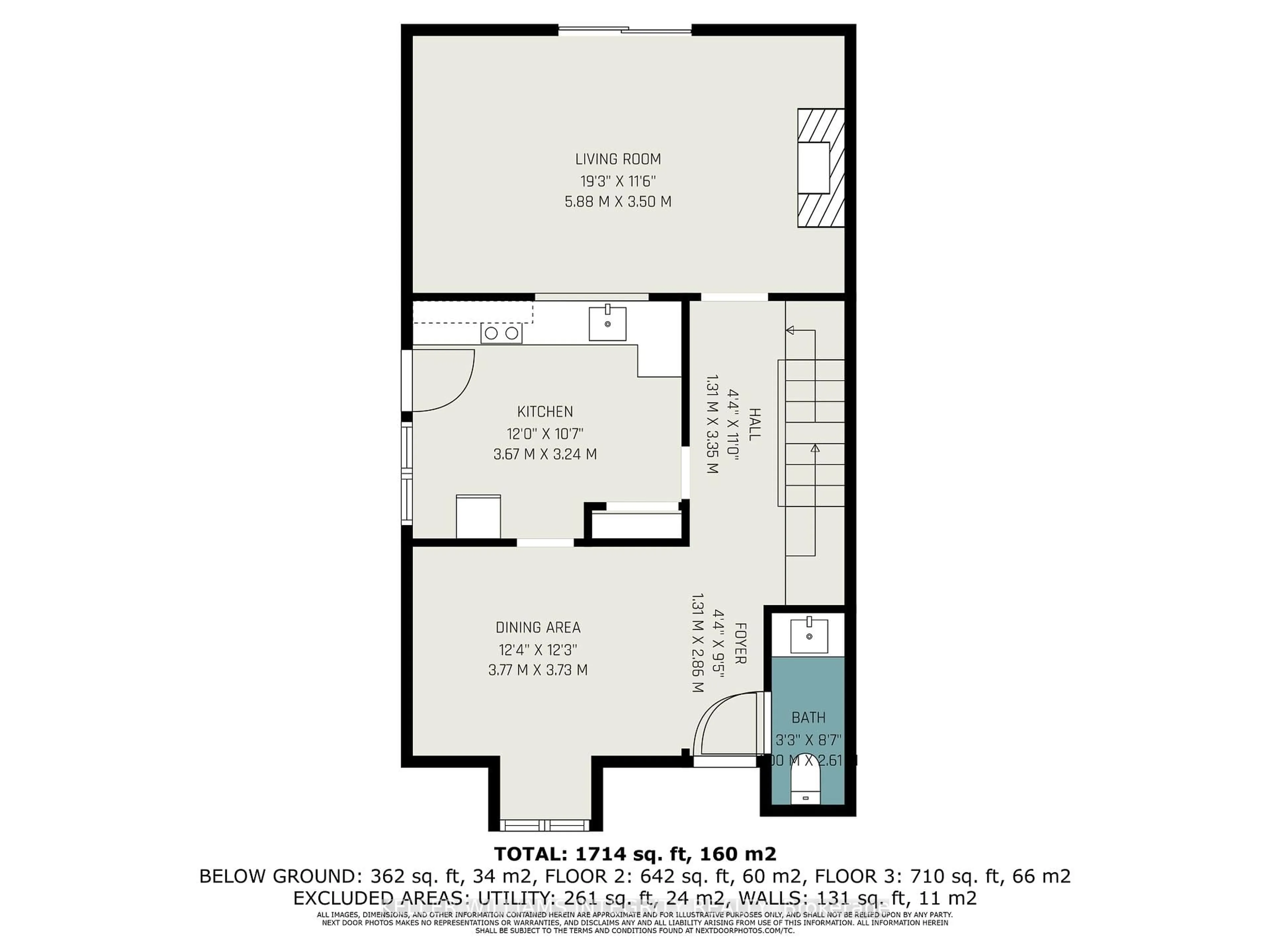 Floor plan for 24 Elvaston Ave, Ottawa Ontario K2G 3T4