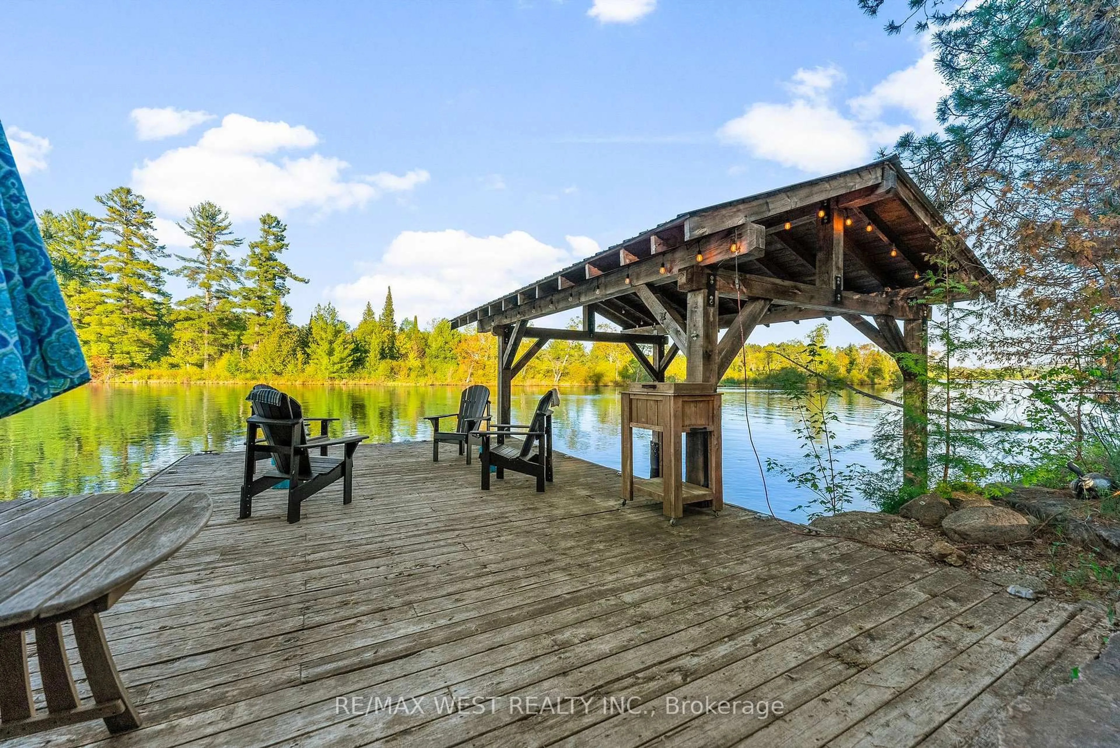 Patio, water/lake/river/ocean view for 440 Ohio Rd, Combermere Ontario K0J 1L0