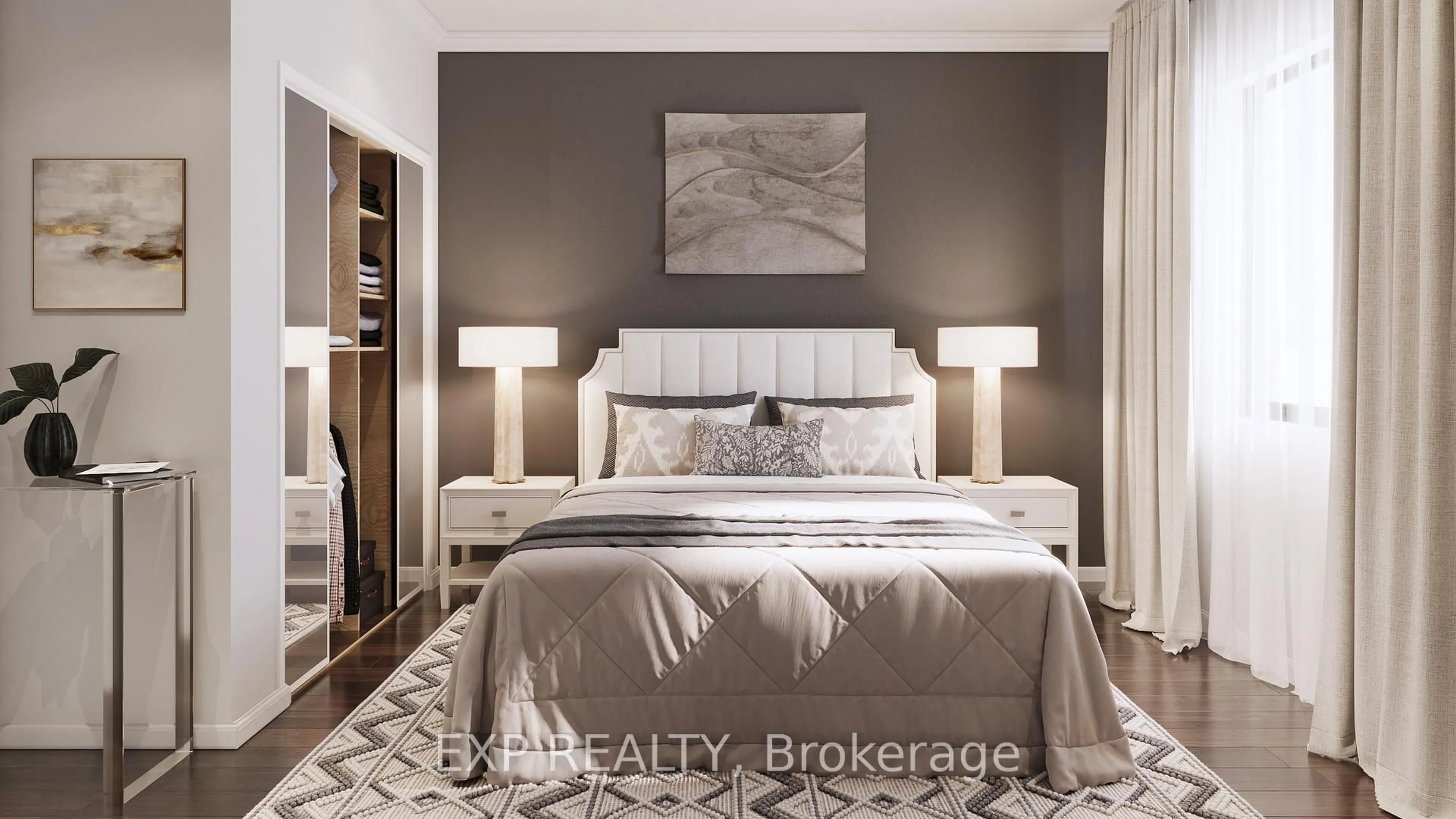 Bedroom with bed, ceramic/tile floor for 39 Robinson Lane #Lot #25, Laurentian Valley Ontario K8A 7S1