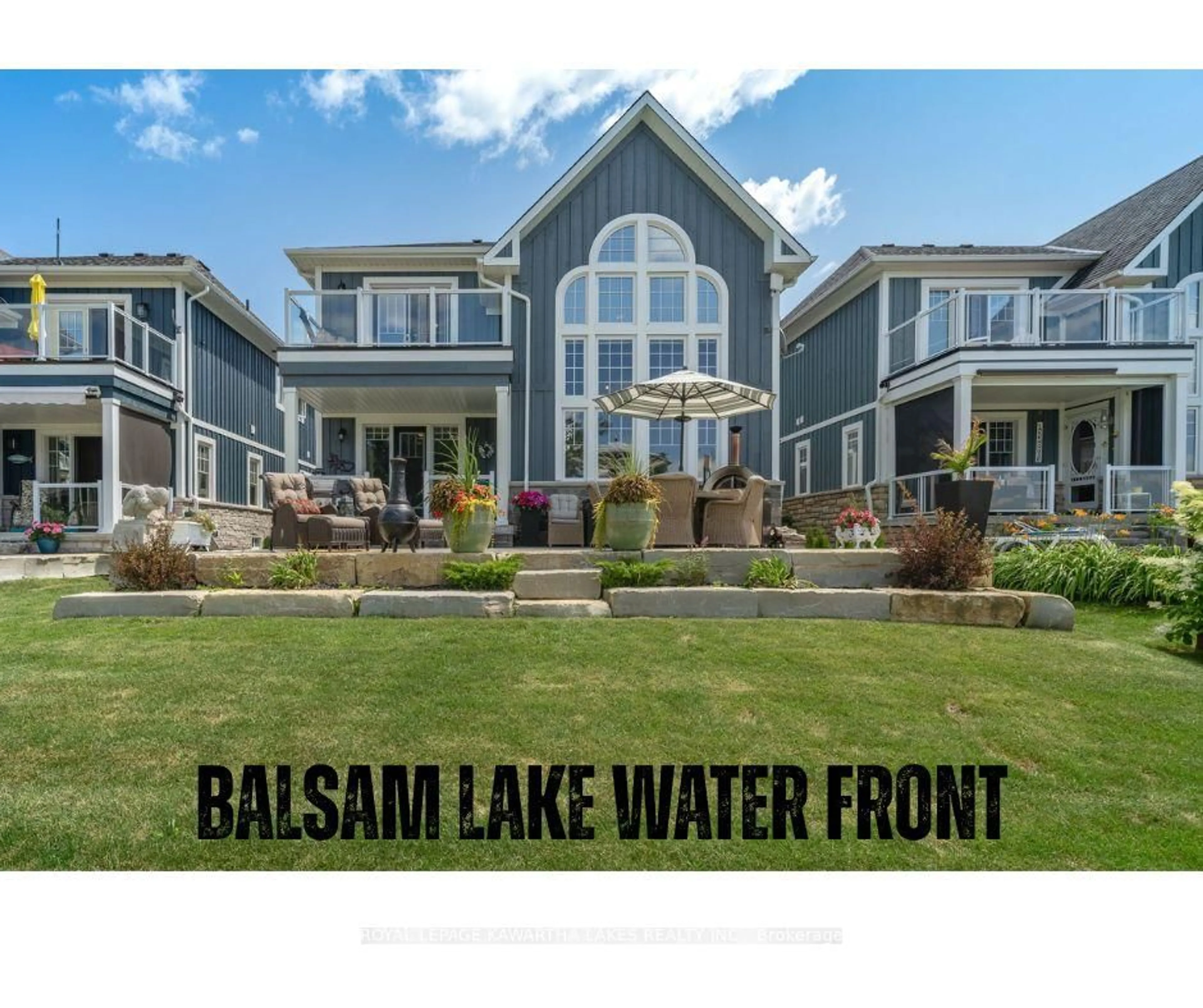 A pic from outside/outdoor area/front of a property/back of a property/a pic from drone, water/lake/river/ocean view for 79 Rosedale Trail, Kawartha Lakes Ontario K0M 1N0