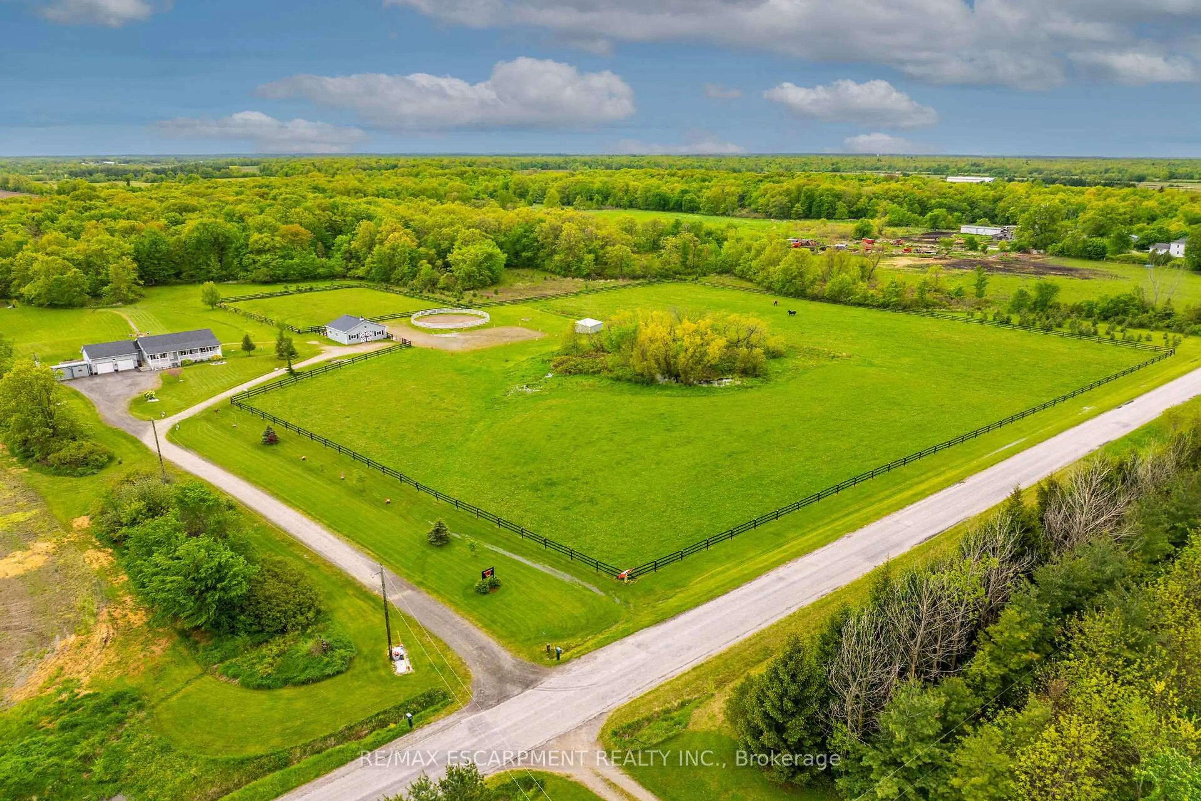 A pic from outside/outdoor area/front of a property/back of a property/a pic from drone, unknown for 726 Indiana Rd, Haldimand Ontario N0A 1C0
