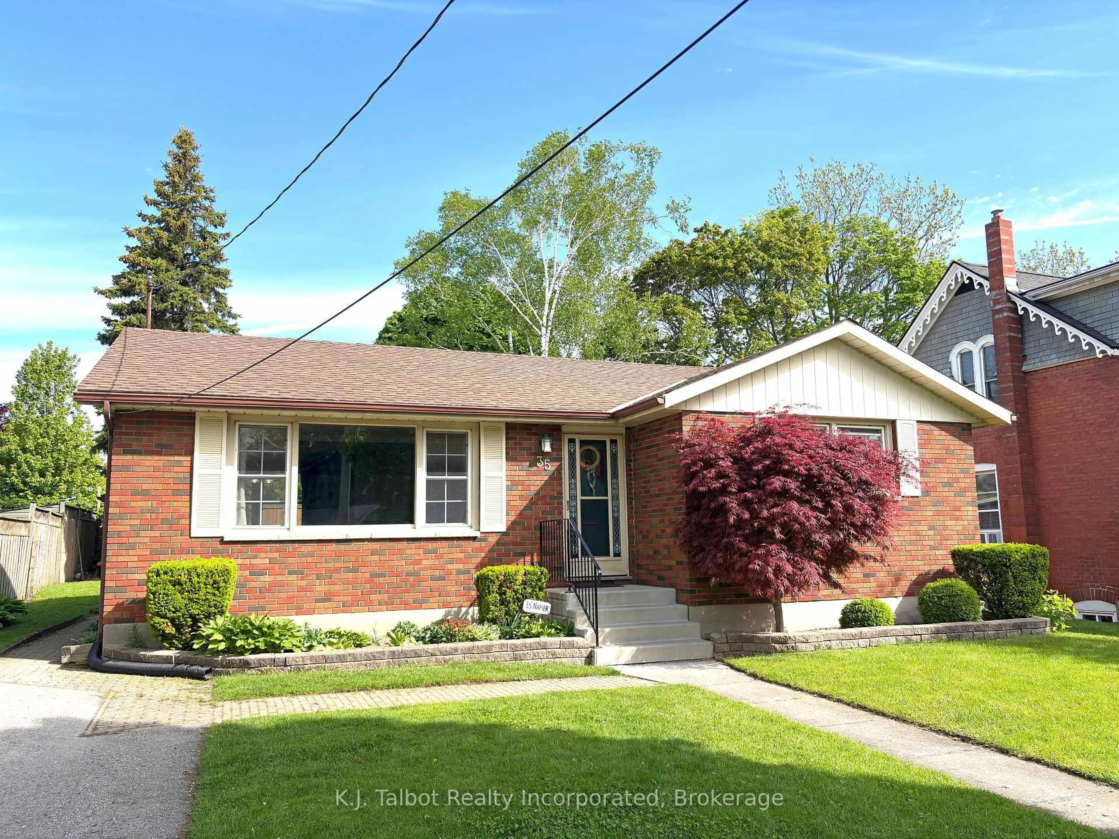 Home with brick exterior material, street for 35 Napier St, Goderich Ontario N7A 1W2