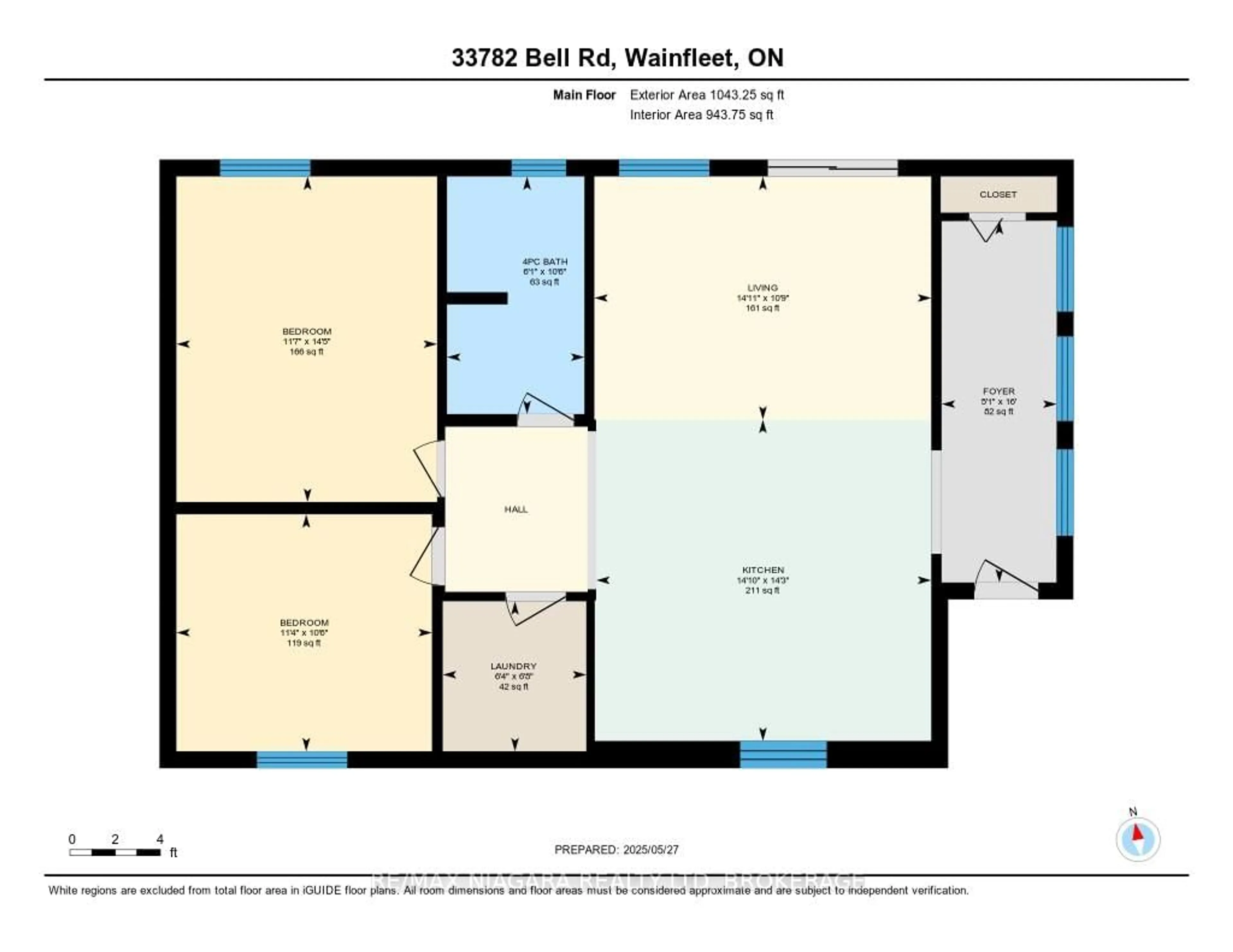 Floor plan for 33782 Bell Rd, Wainfleet Ontario L0S 1V0