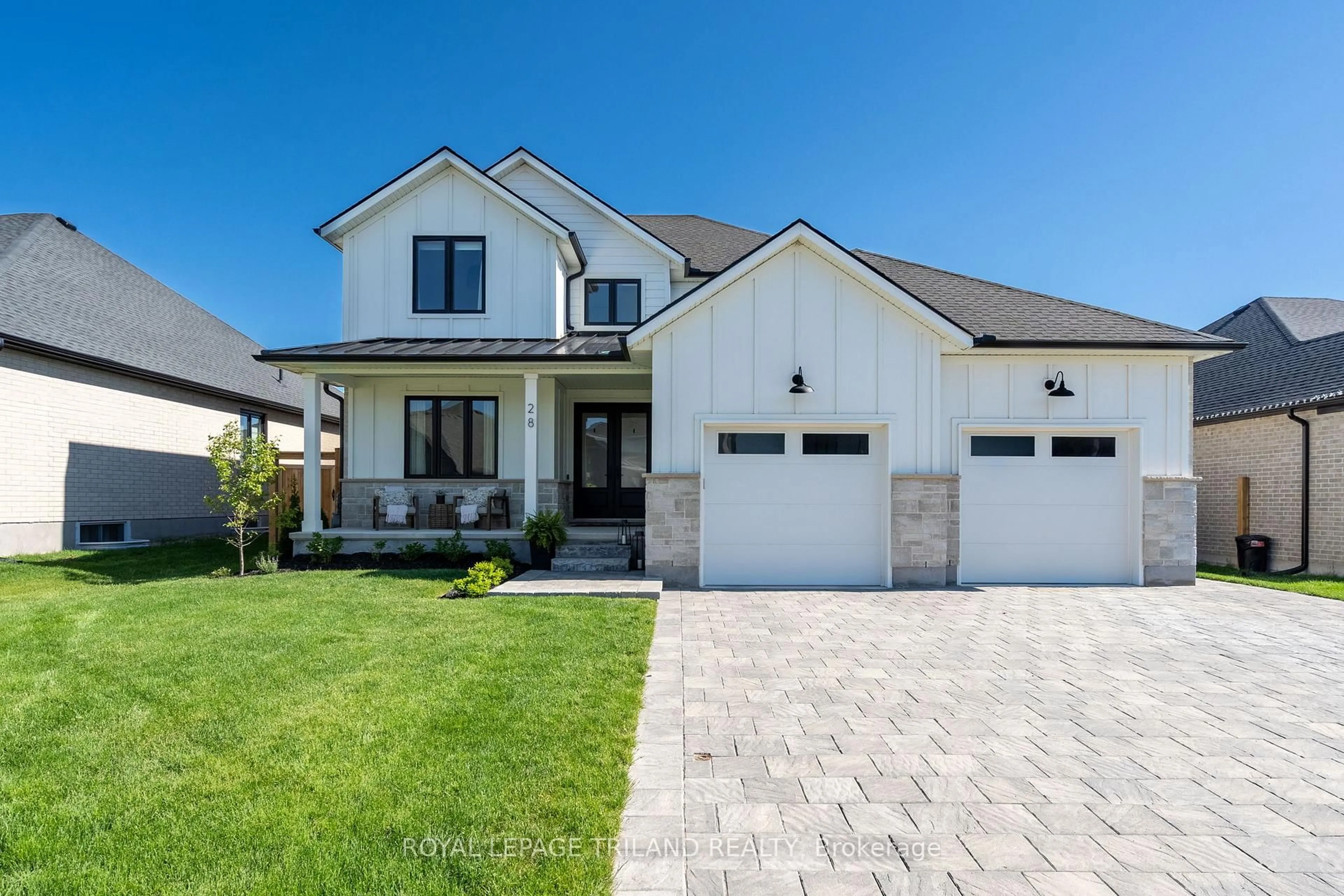 Home with brick exterior material, street for 28 Hazelwood Passage, Thames Centre Ontario N0L 1G2