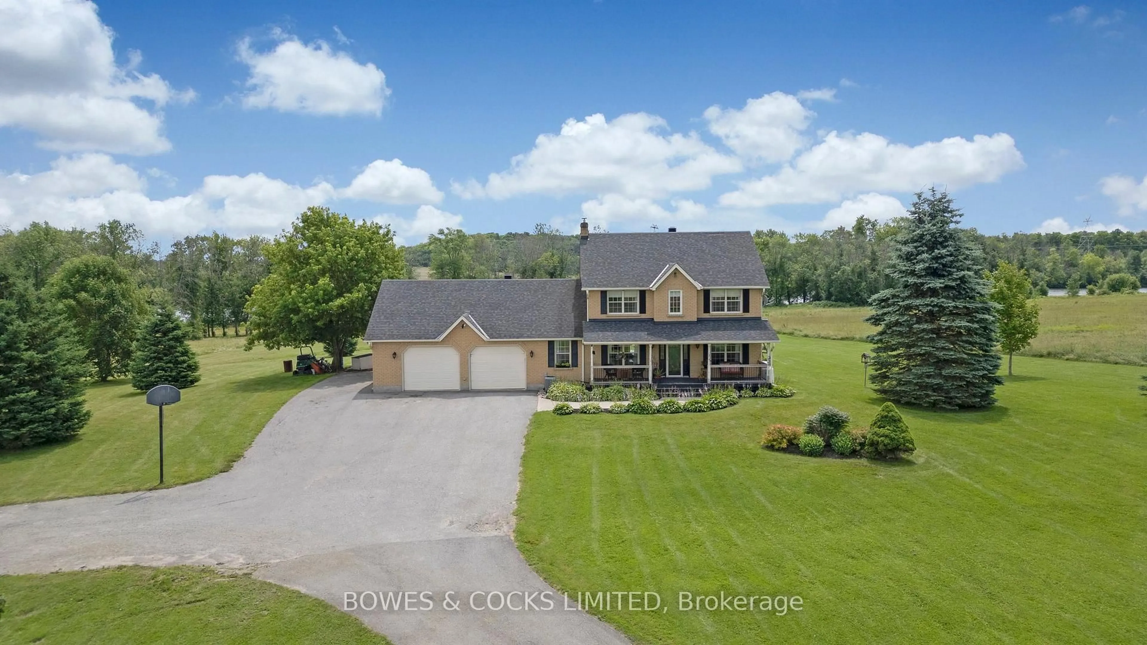 A pic from outside/outdoor area/front of a property/back of a property/a pic from drone, water/lake/river/ocean view for 1787 Moncrief Line, Cavan Monaghan Ontario K9J 6Z9