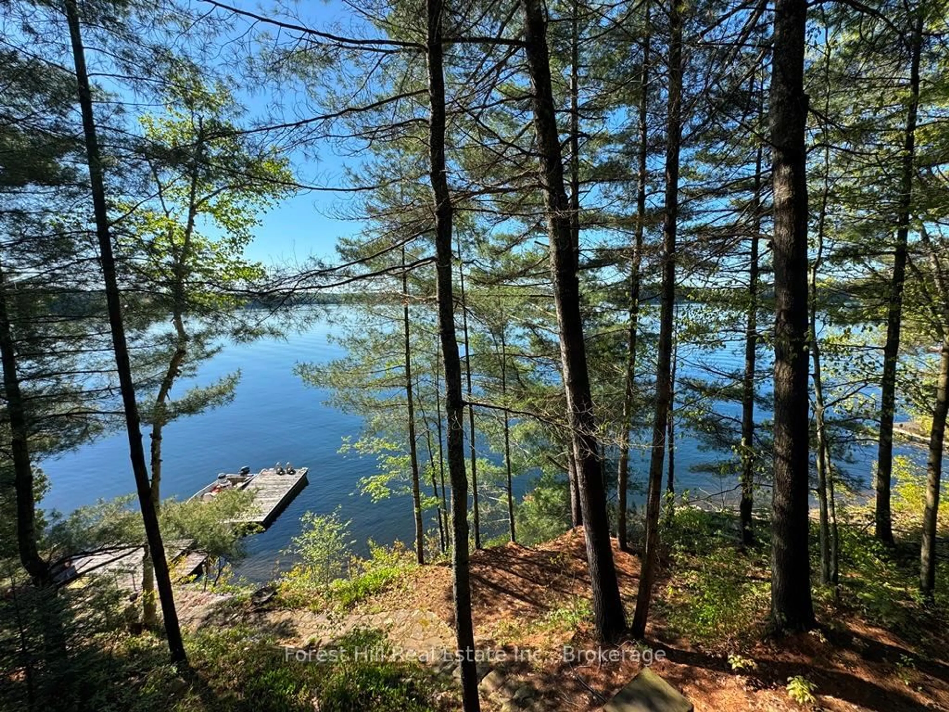 A pic from outside/outdoor area/front of a property/back of a property/a pic from drone, water/lake/river/ocean view for 10789 Moorlands Bay (WAO) N/A, Algonquin Highlands Ontario P0A 1E0