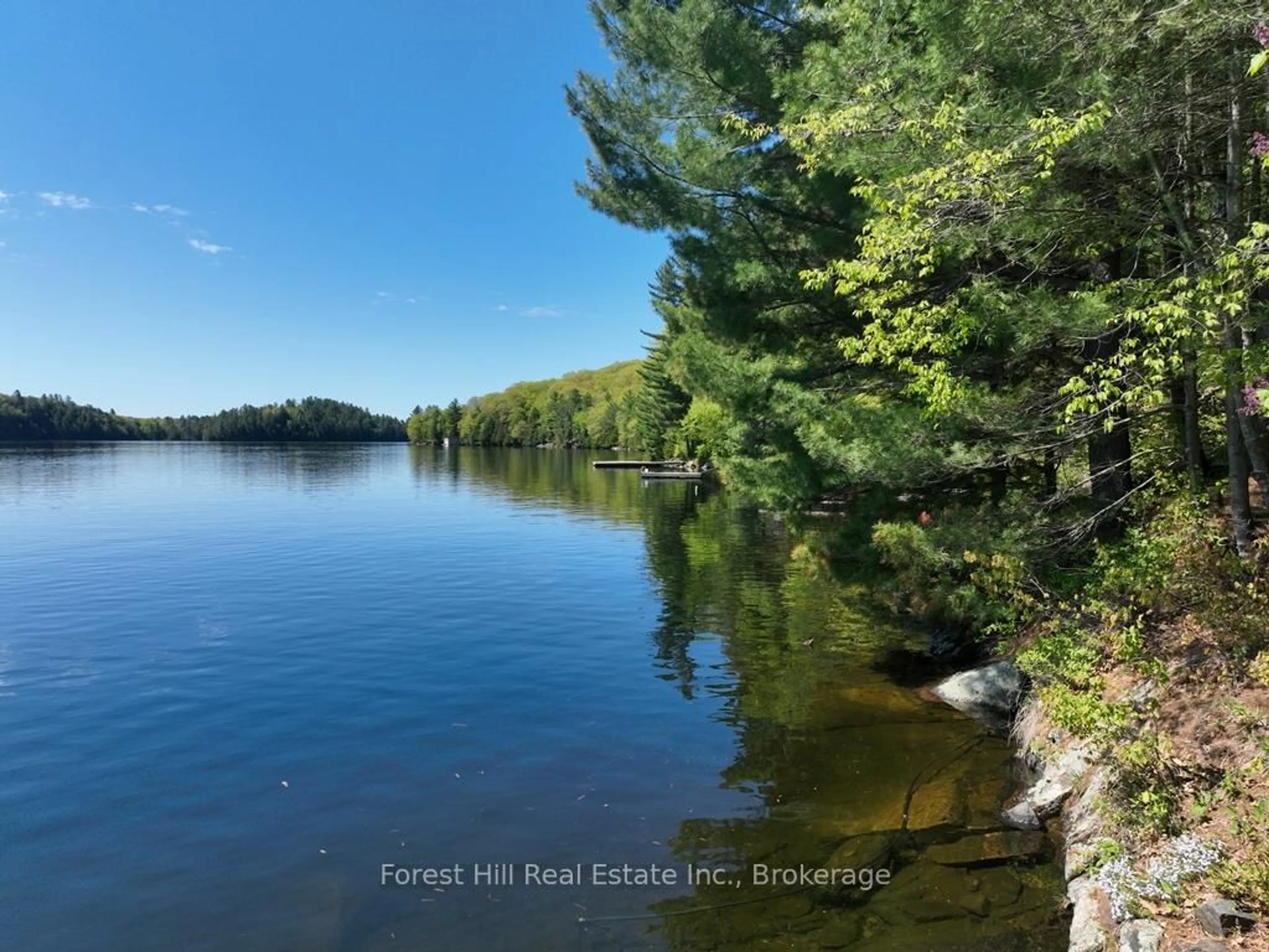 A pic from outside/outdoor area/front of a property/back of a property/a pic from drone, water/lake/river/ocean view for 10789 Moorlands Bay (WAO) N/A, Algonquin Highlands Ontario P0A 1E0
