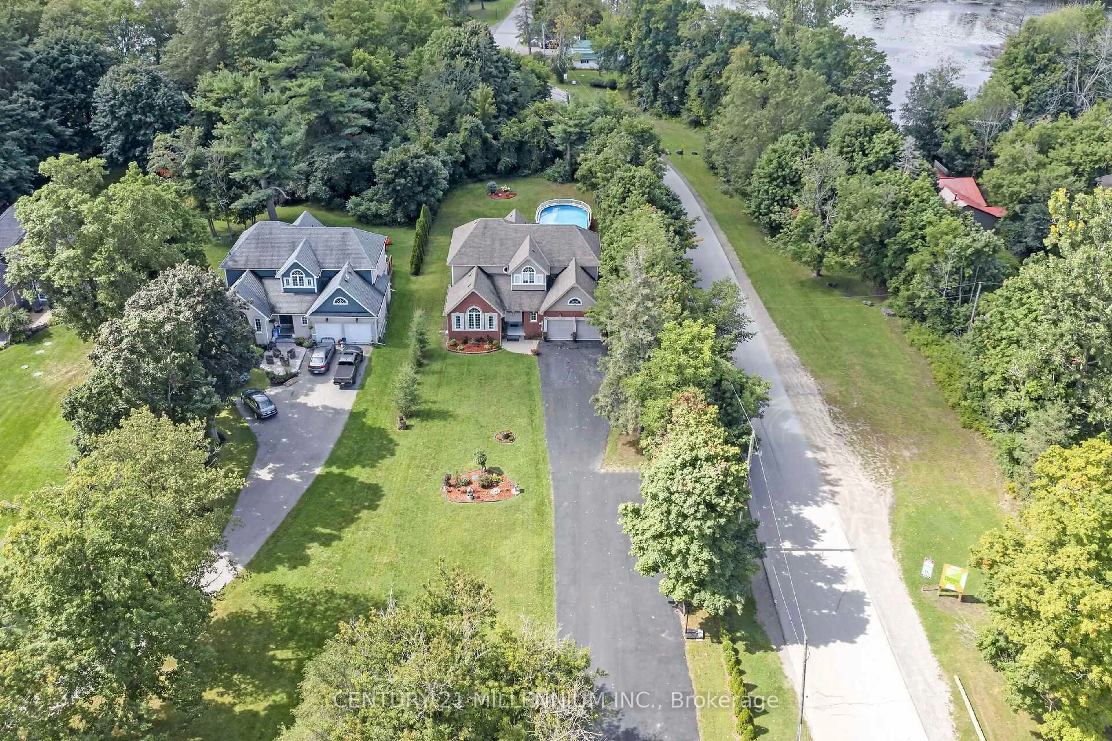A pic from outside/outdoor area/front of a property/back of a property/a pic from drone, water/lake/river/ocean view for 256 Main St, Erin Ontario N0B 1T0